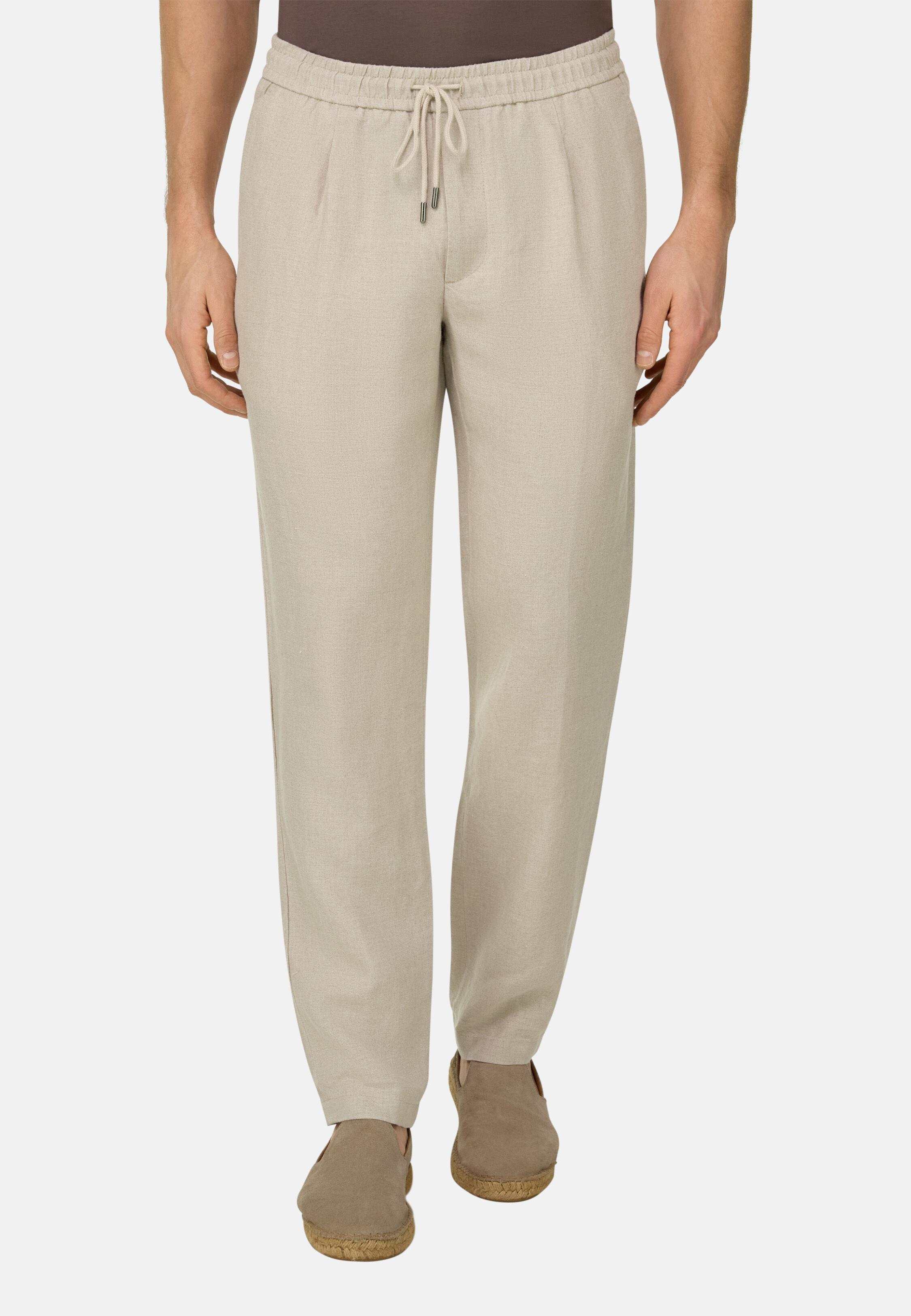 City Linen Trousers Sand, 3901_SAND, large image number 0
