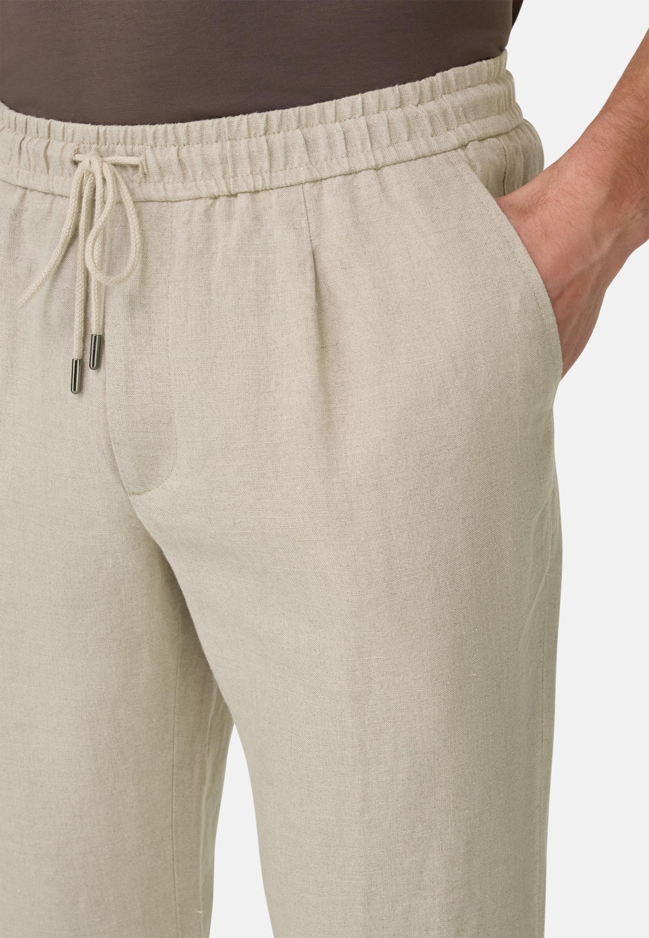 City Linen Trousers Sand, 3901_SAND, large image number 3