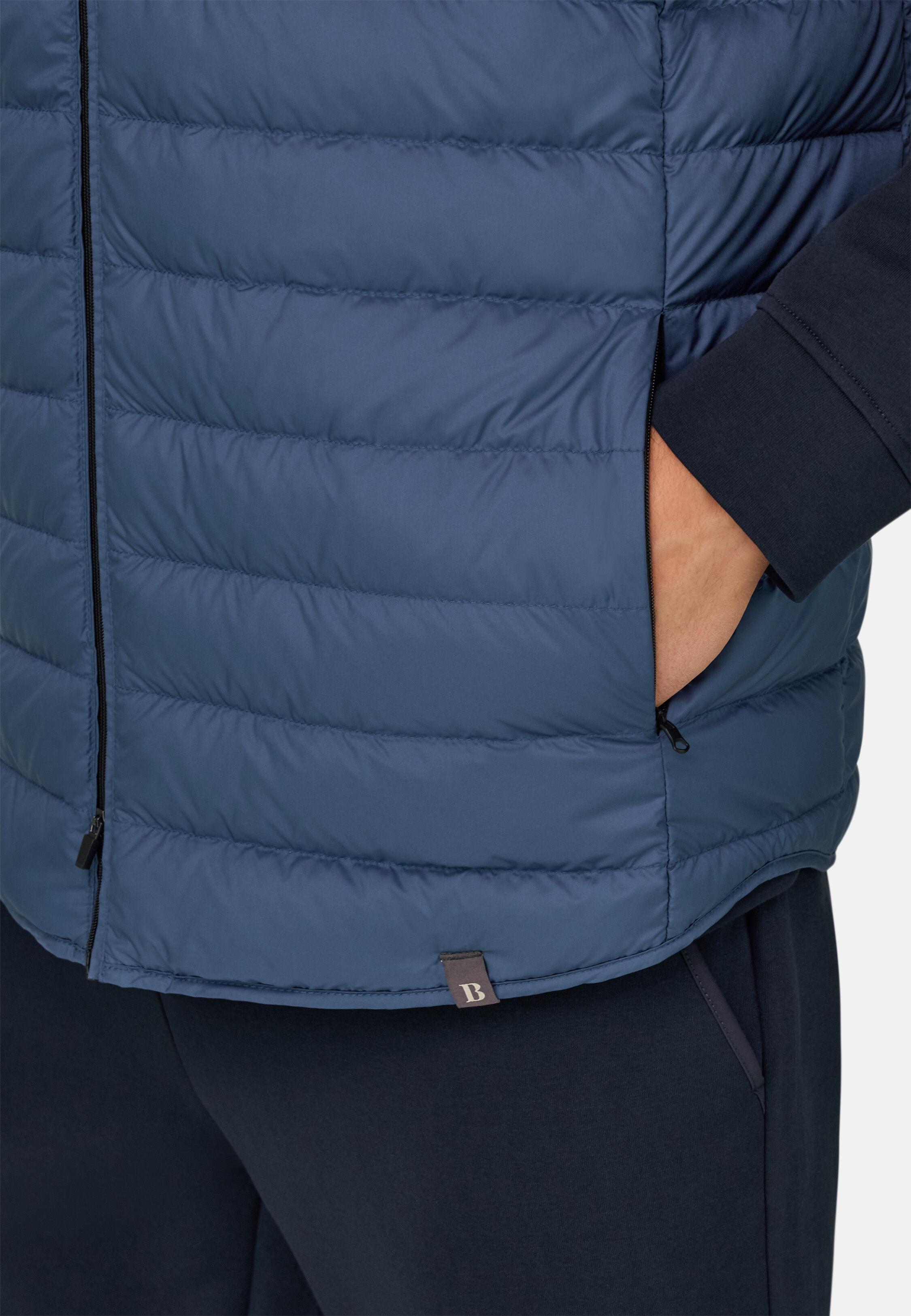 جيليه من قماش مُعاد تدويره مع زغب الإوز أزرق, Air-blue, medium
