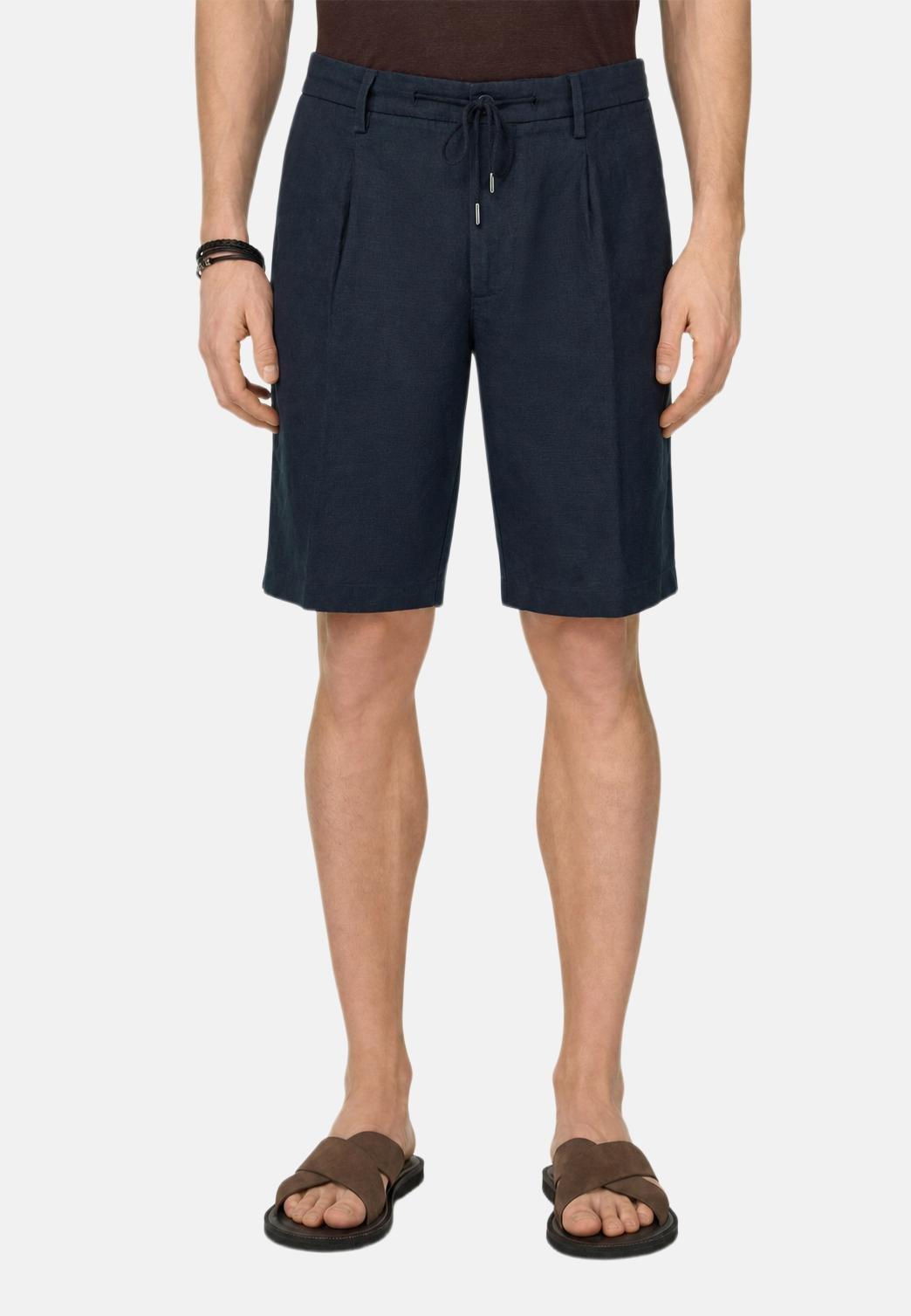 بيربيجاس من الكتان كحلي, Navy blue, medium