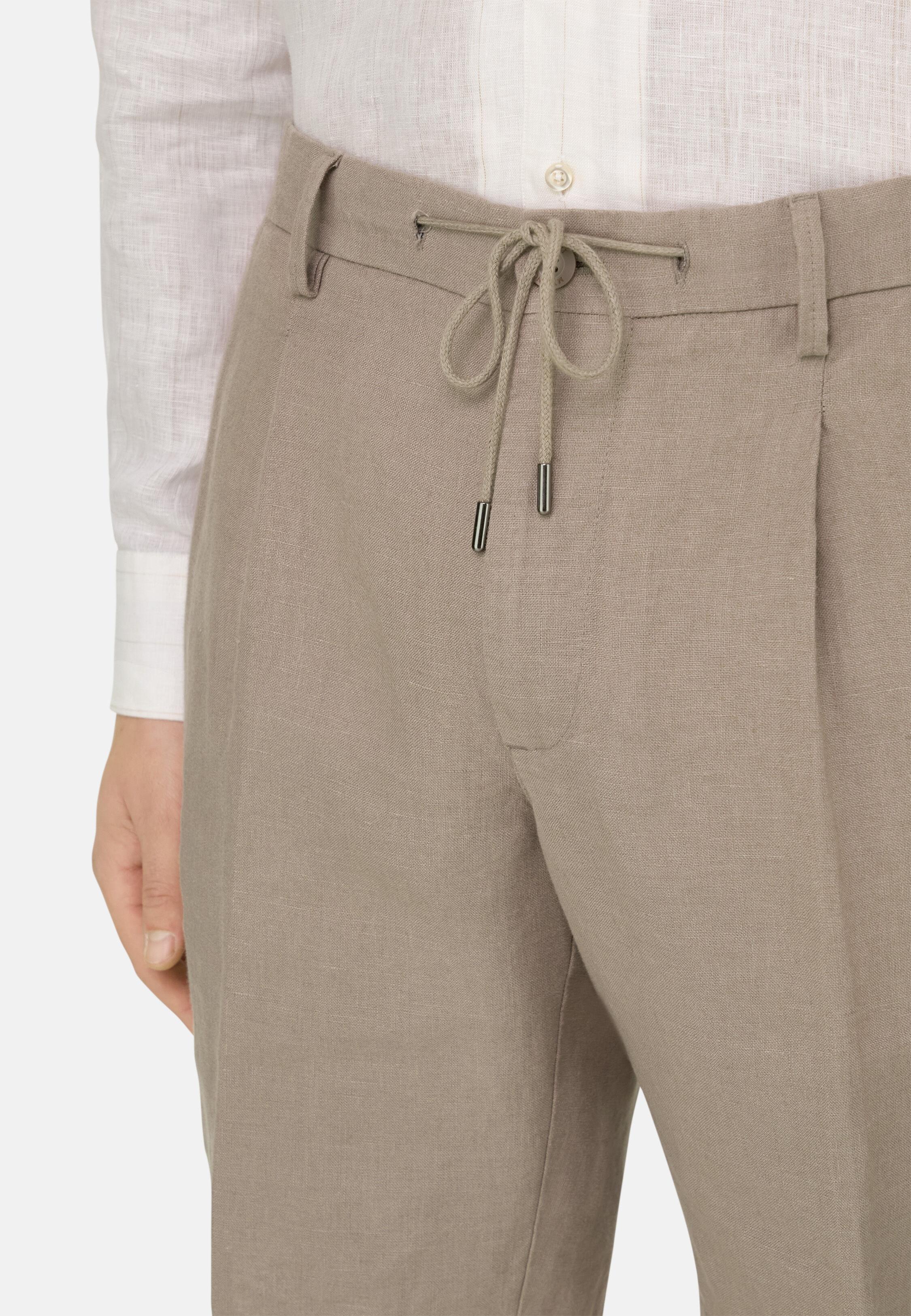 Bermudas in Linen Taupe, Taupe, large image number 3