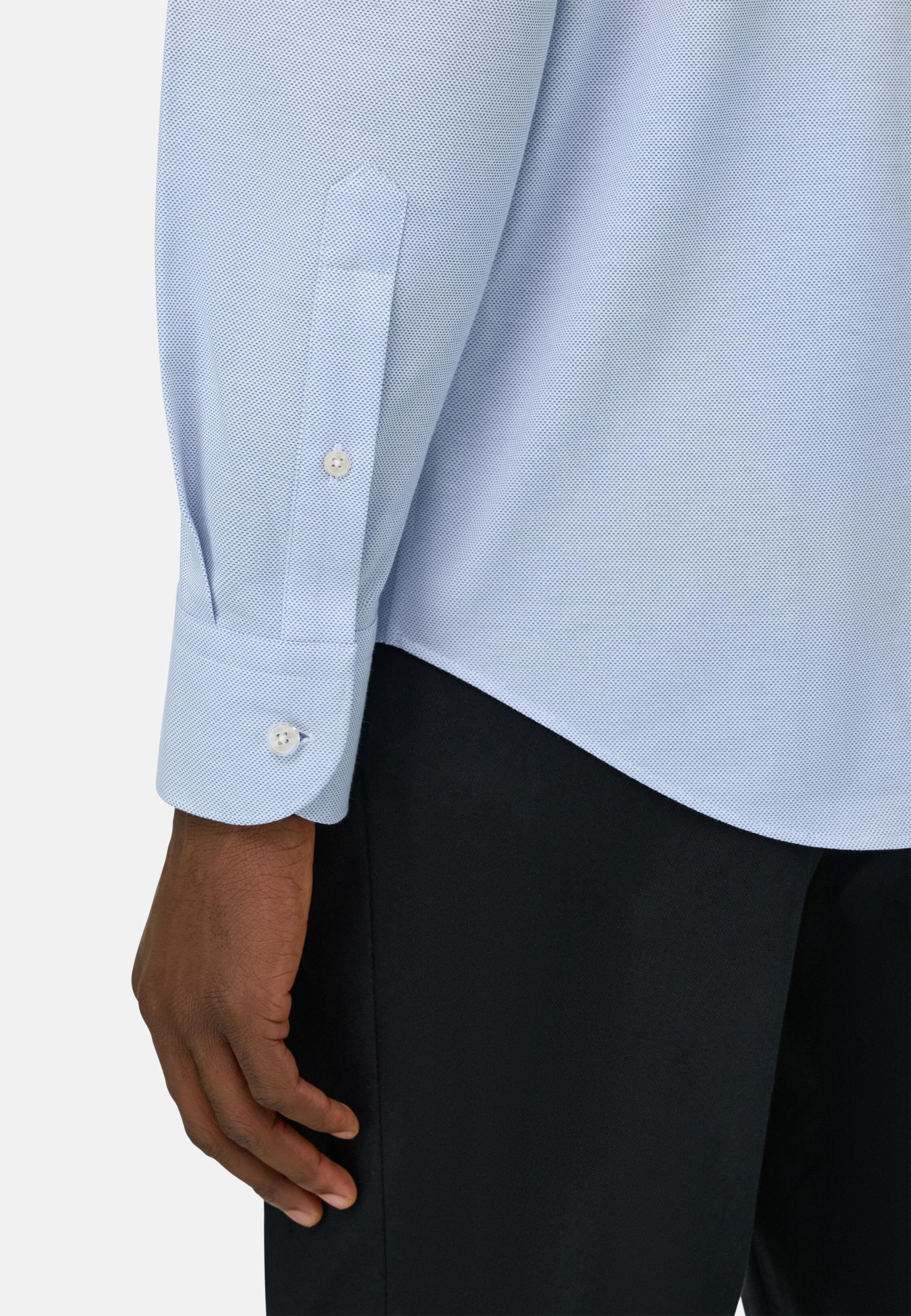 Polo Shirt With A New York Collar Blue, 3901_LTBL, large image number 2