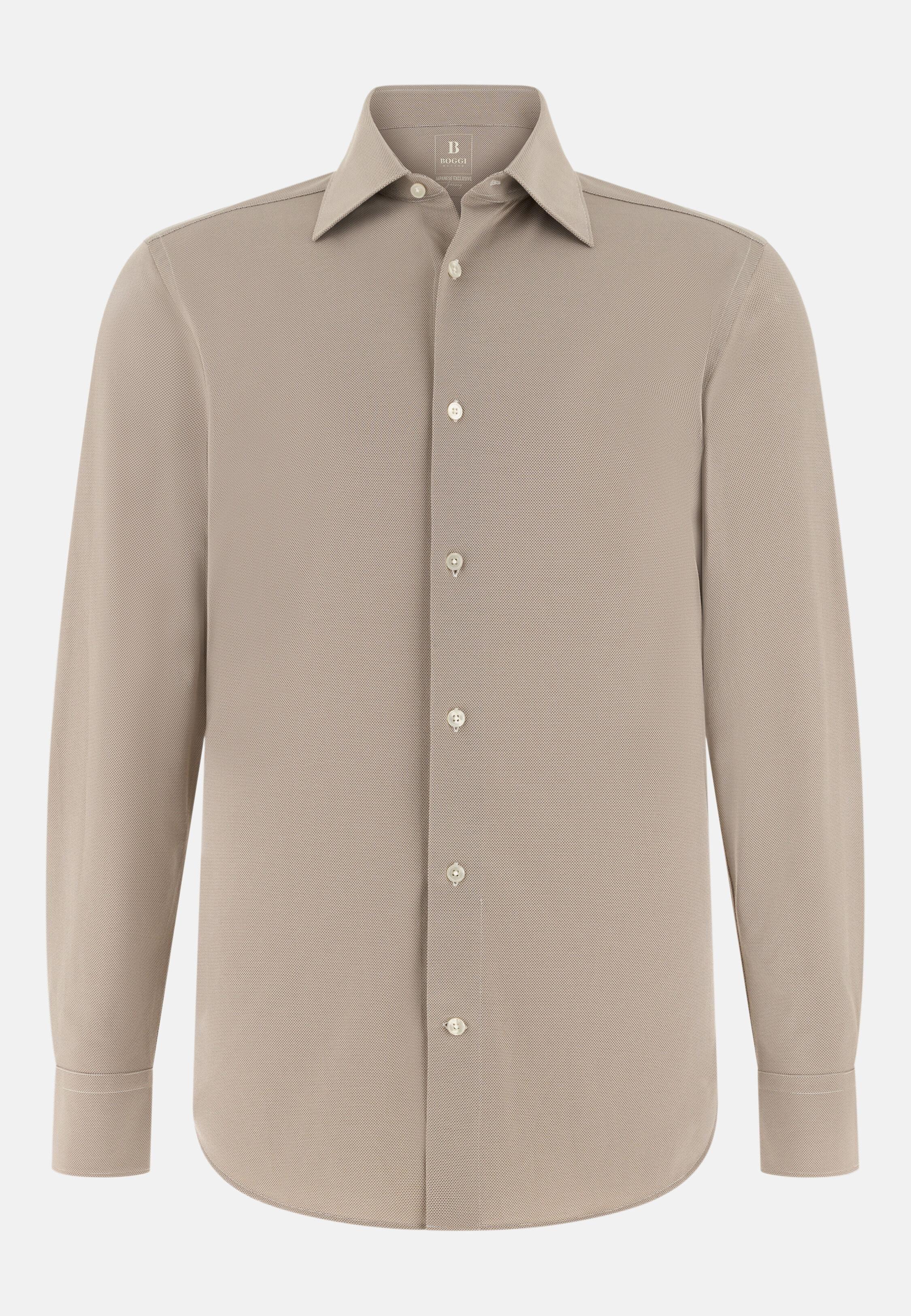 Polo Shirt With A New York Collar Brown, 3901_BROW, large image number 4