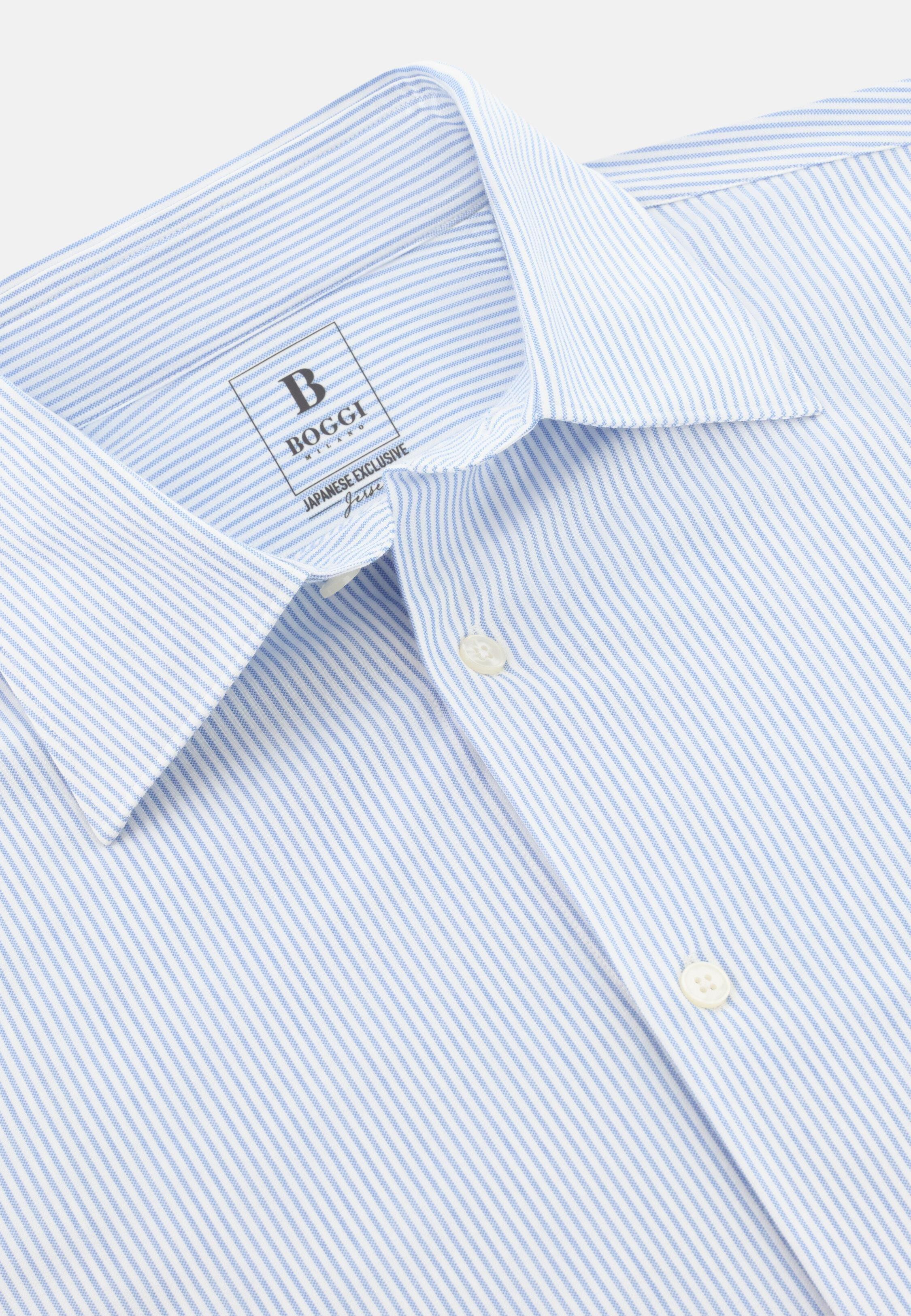 Regular Fit Japanese Jersey Polo Shirt Blue, Light Blue, large image number 3