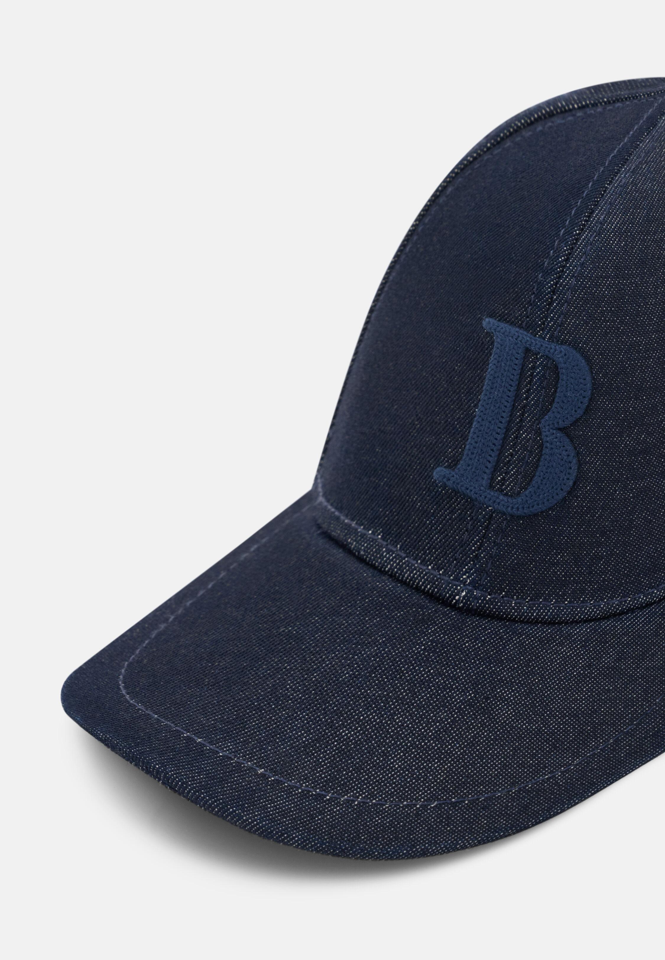 Baseball Cap With Visor And Embroidery in Cotton Blue, Blue, large image number 0