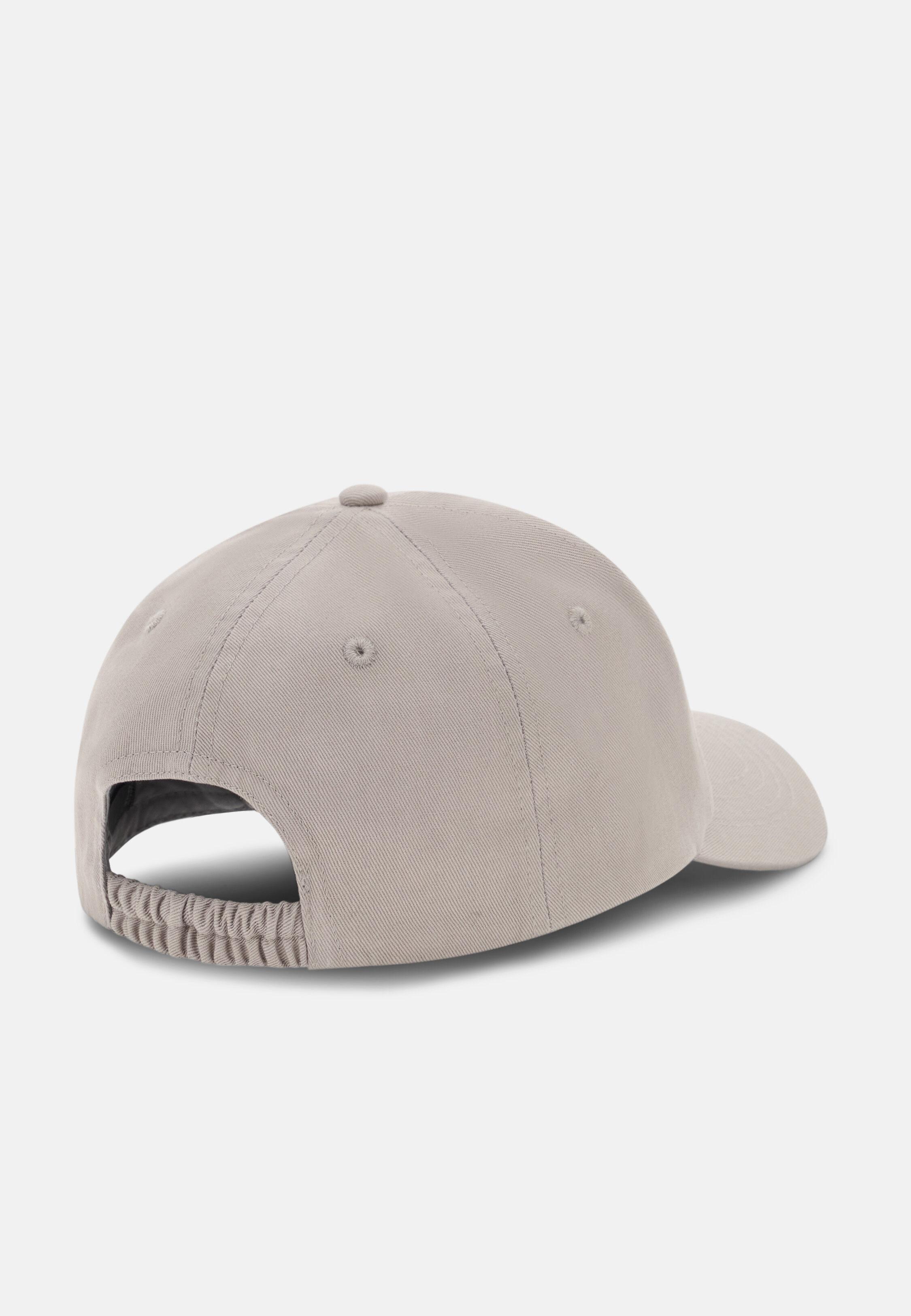 Baseball Cap With Visor And Embroidery In Cotton Beige, Sand, medium