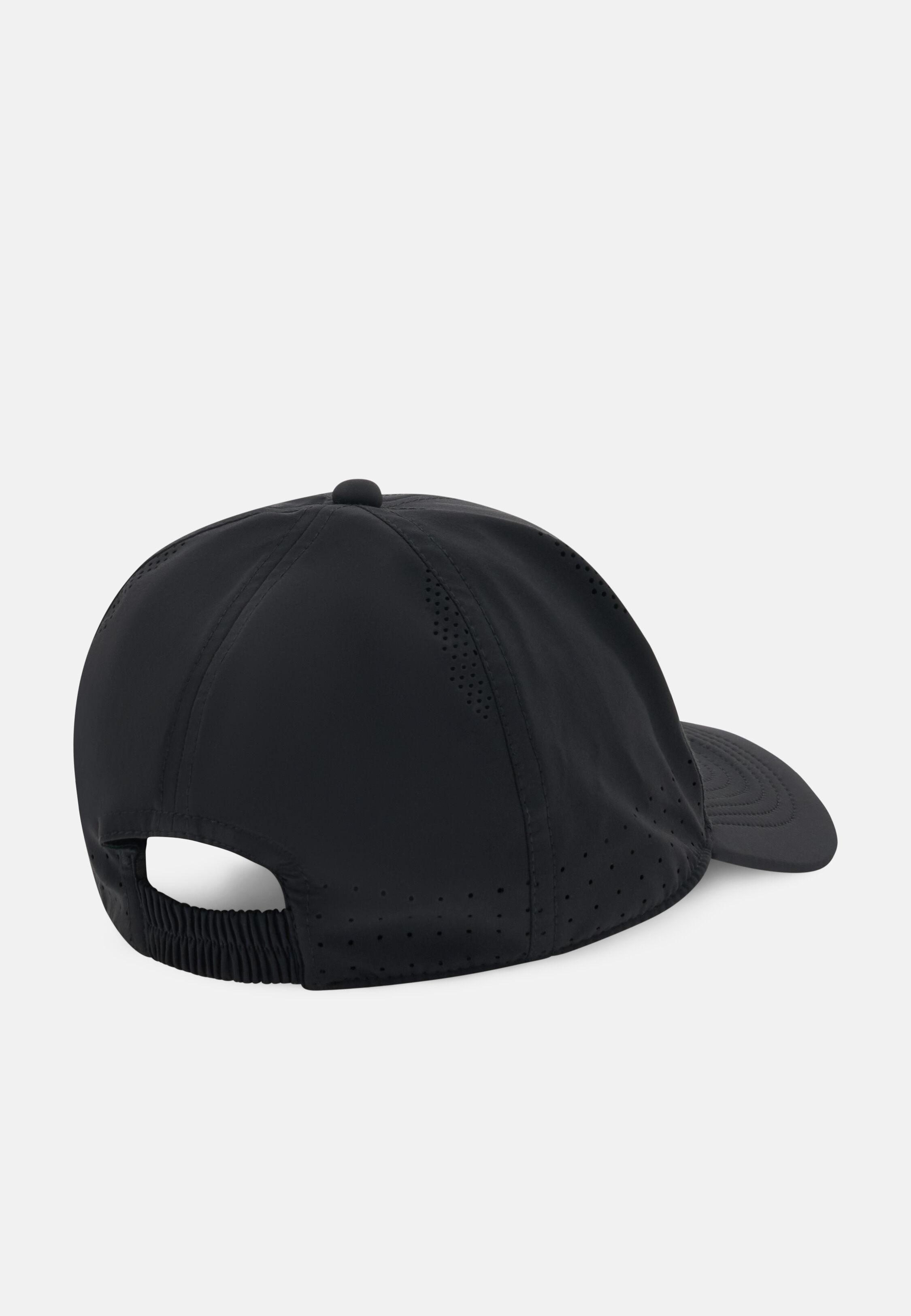 Technical Fabric Baseball Cap, Black, Black, large image number 2