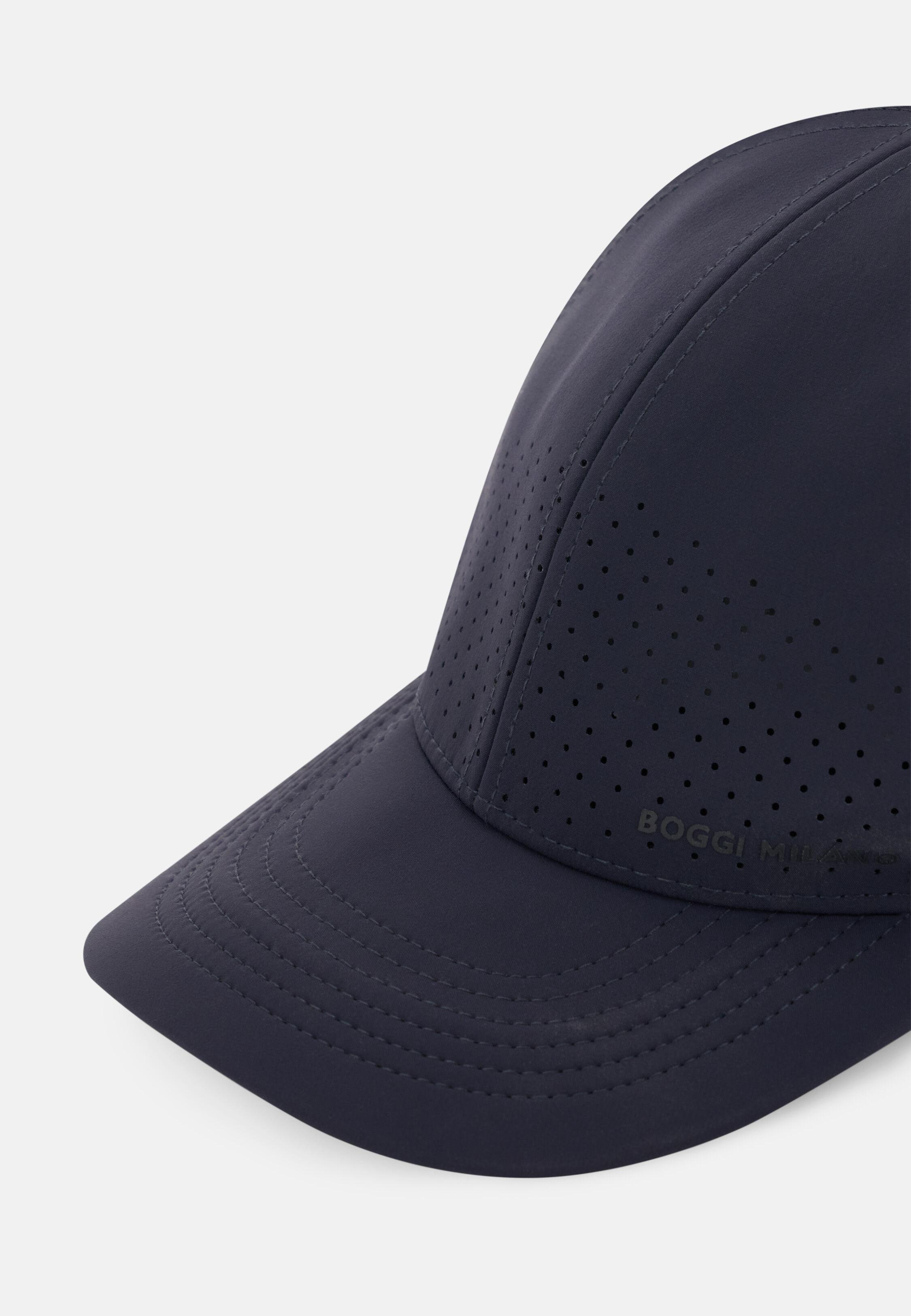 قبعة بيسبول من قماش تقني كحلي, Navy blue, large