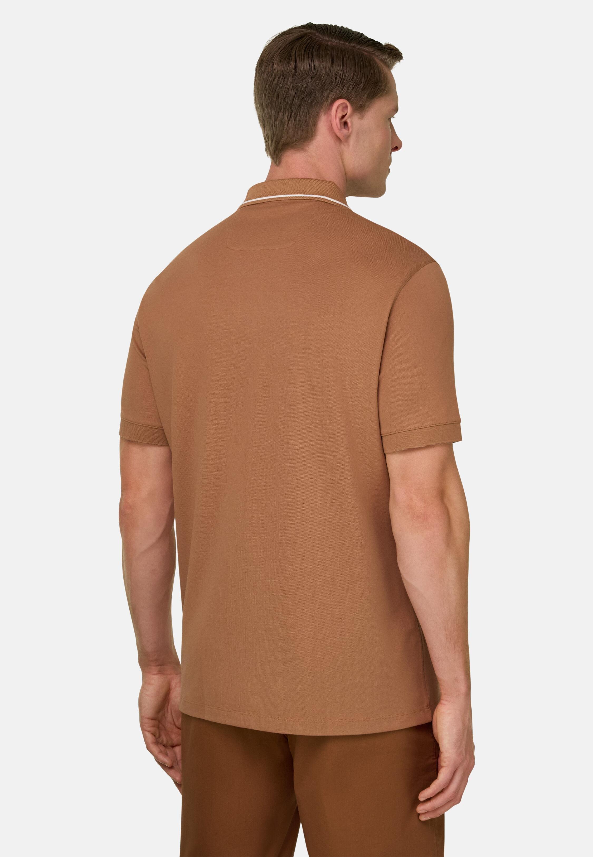 High-Performance Piqu&eacute; Polo Shirt with S-Caf&egrave;&reg; Yarn, 3901_MDOR, large image number 1