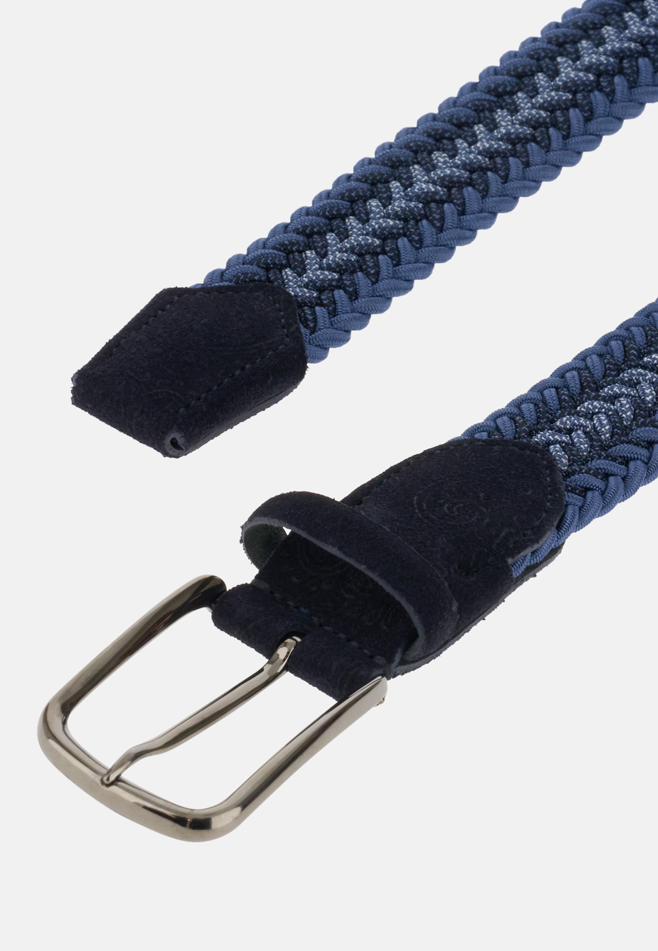 Woven Viscose Blend Belt Navy, 3901_NAVY, medium