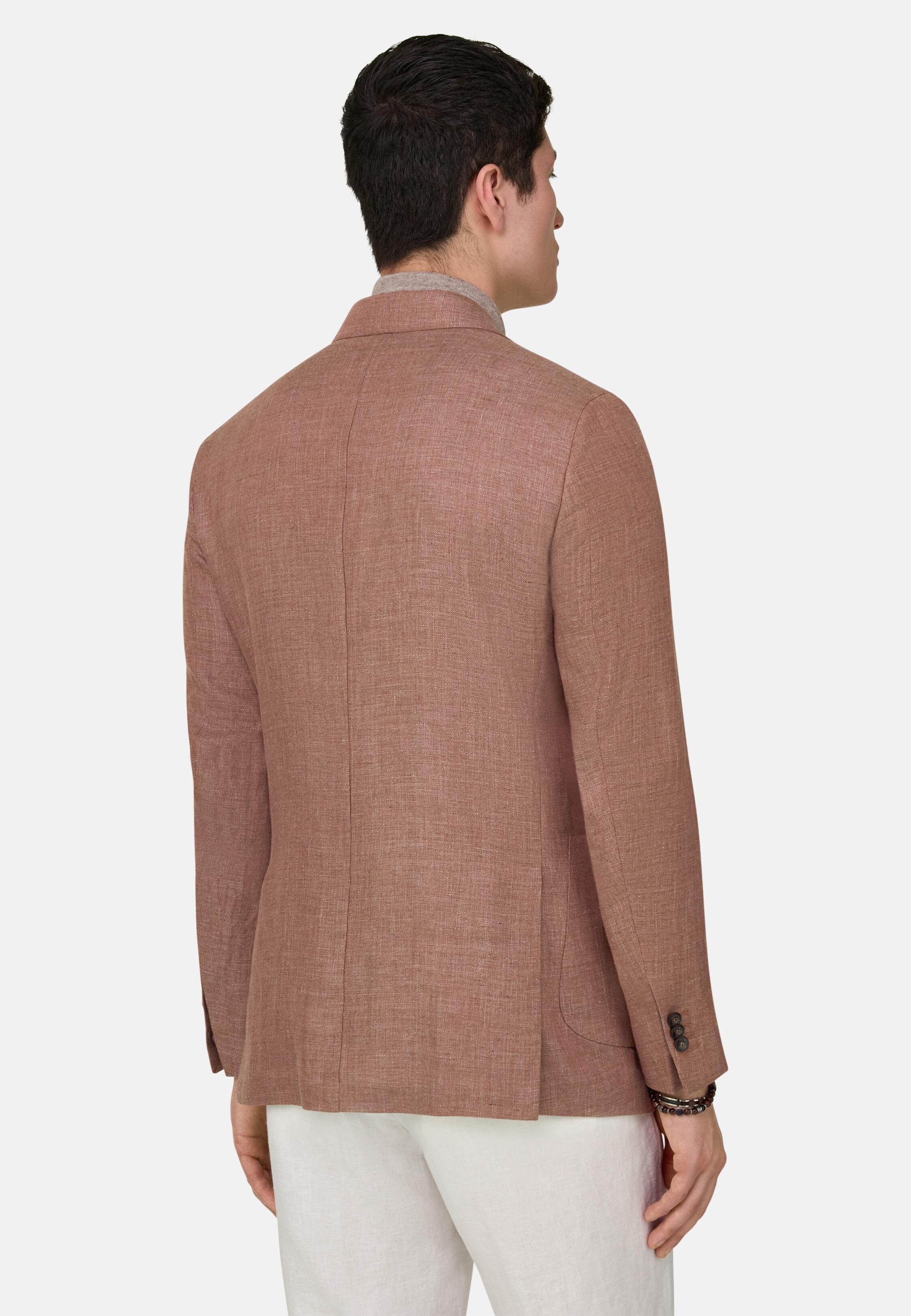 جاكيت من كتان نقي ميلانج برتقالي, Rot, large image number 3