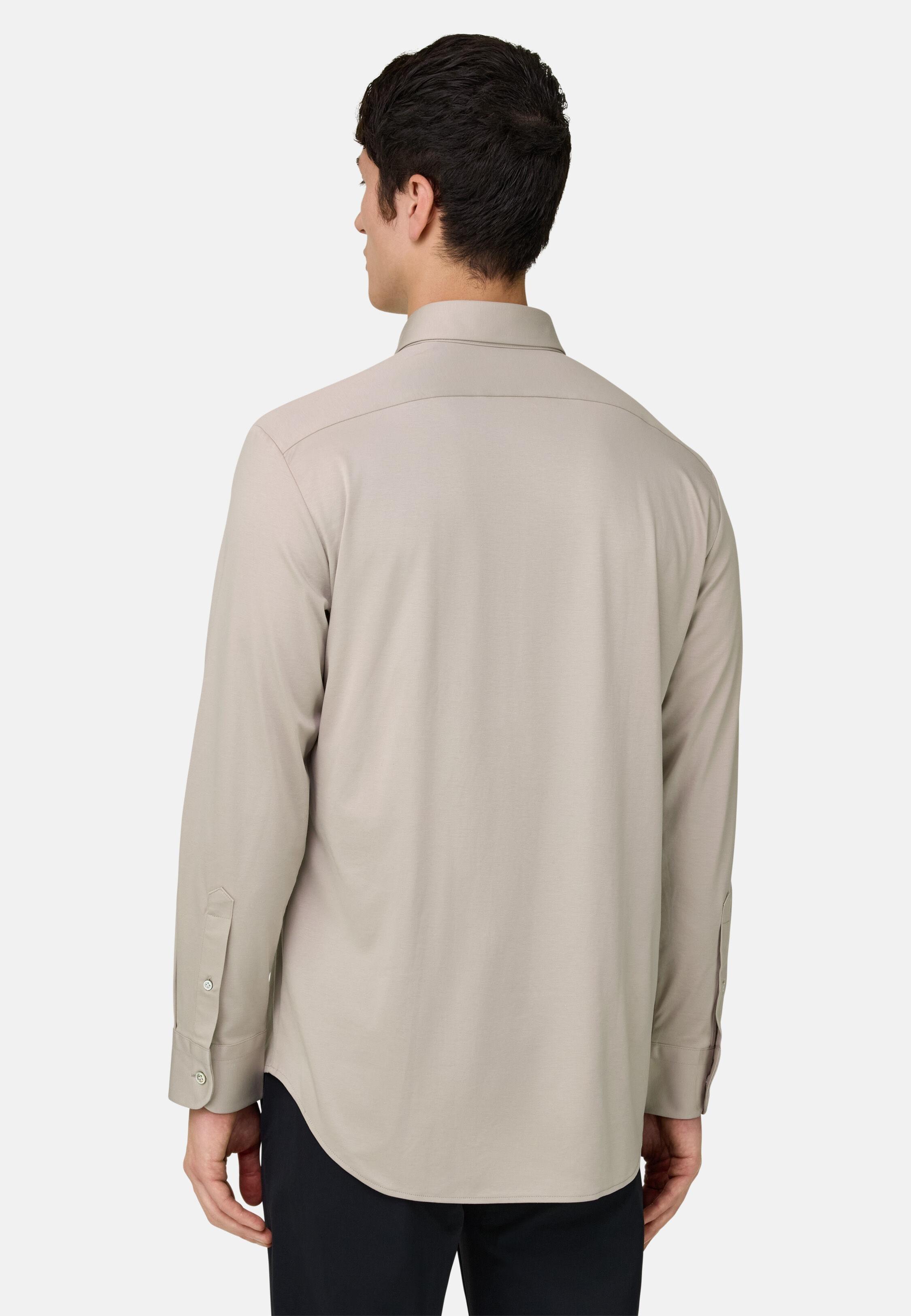 Regular Fit Cotton and Silk Polo Shirt Sand, Sand, large image number 1