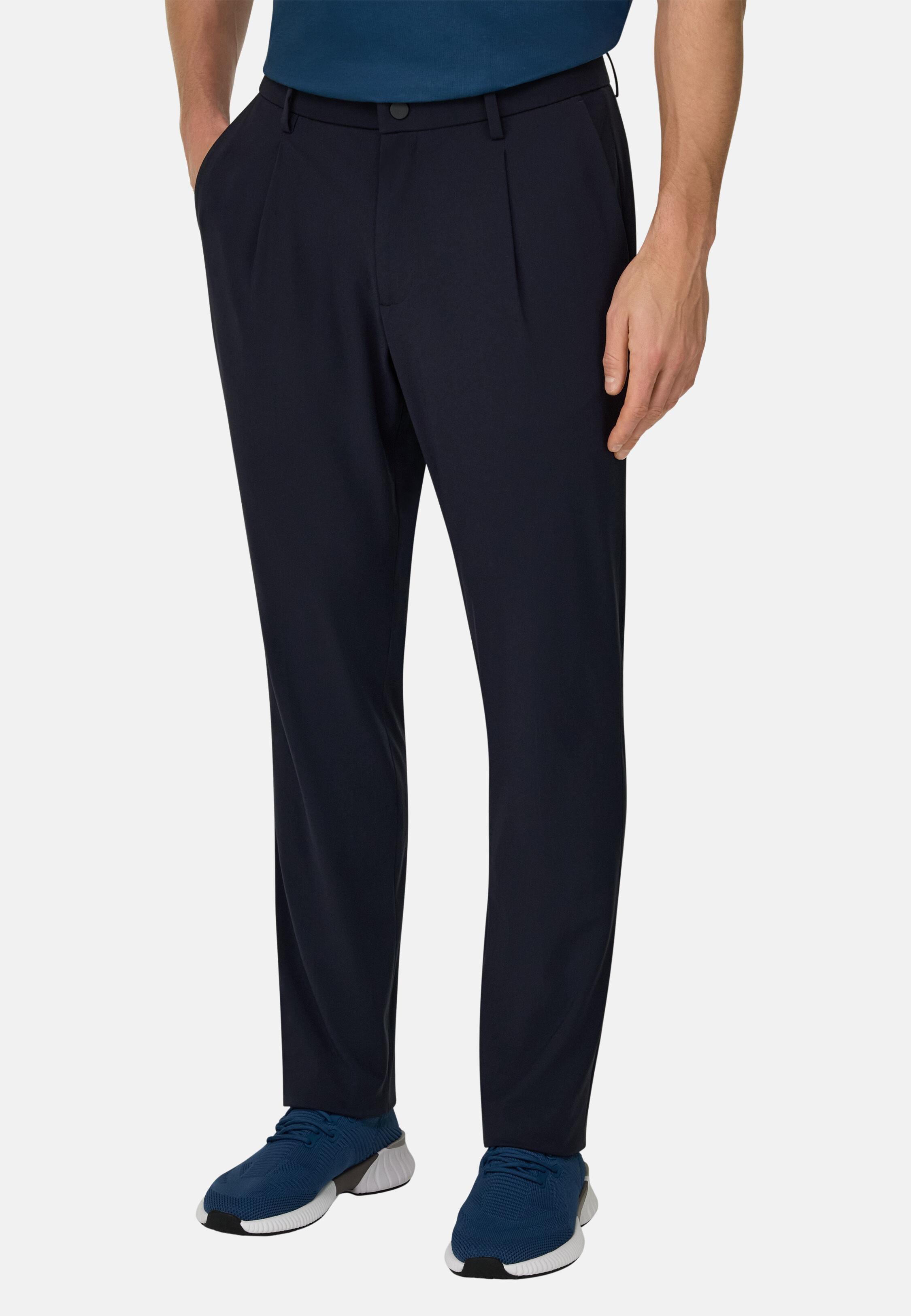 B-Tech Stretch Nylon Trousers Blue, Navy blue, medium