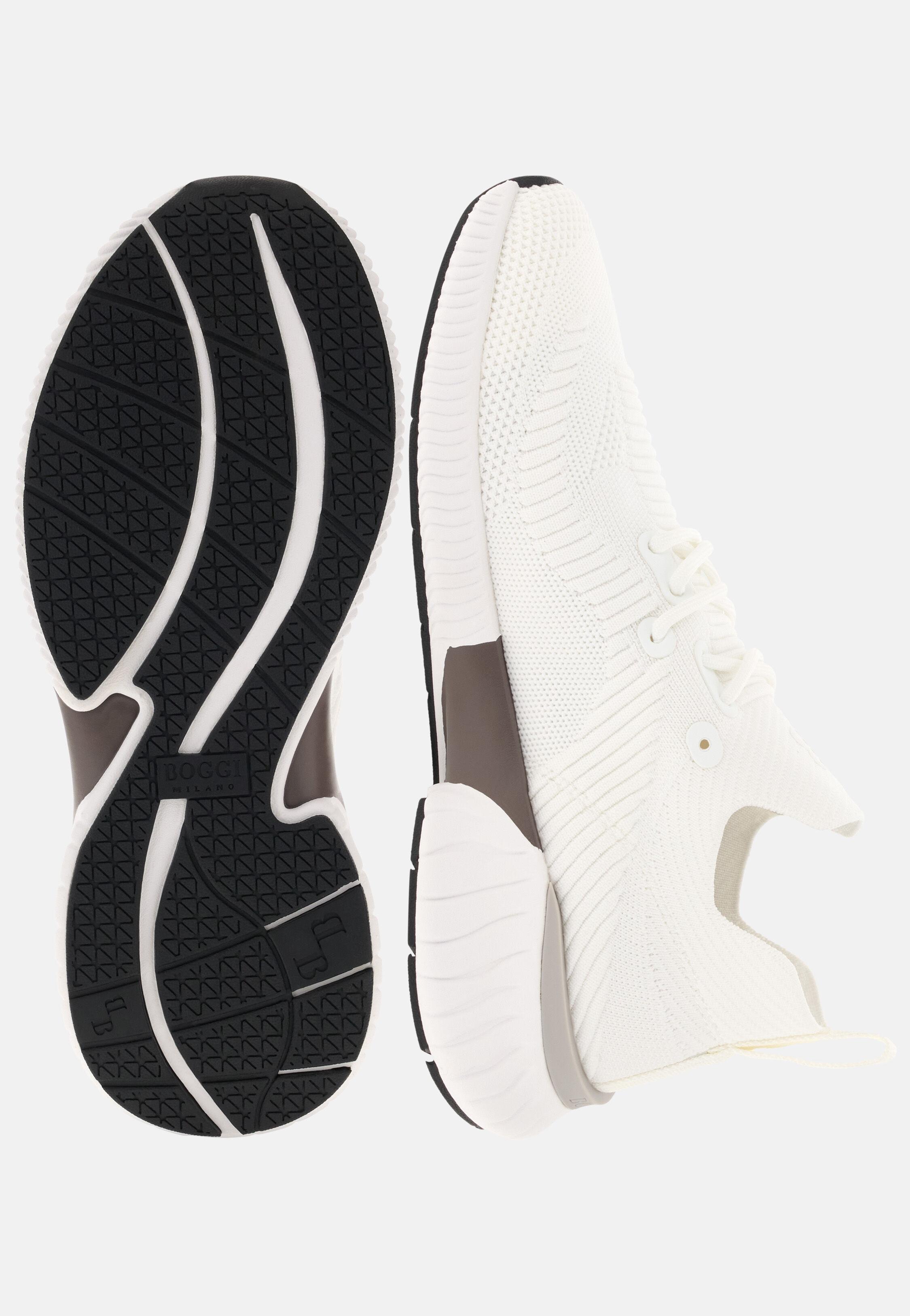 Willow Trainers in Technical Yarn White, White, medium