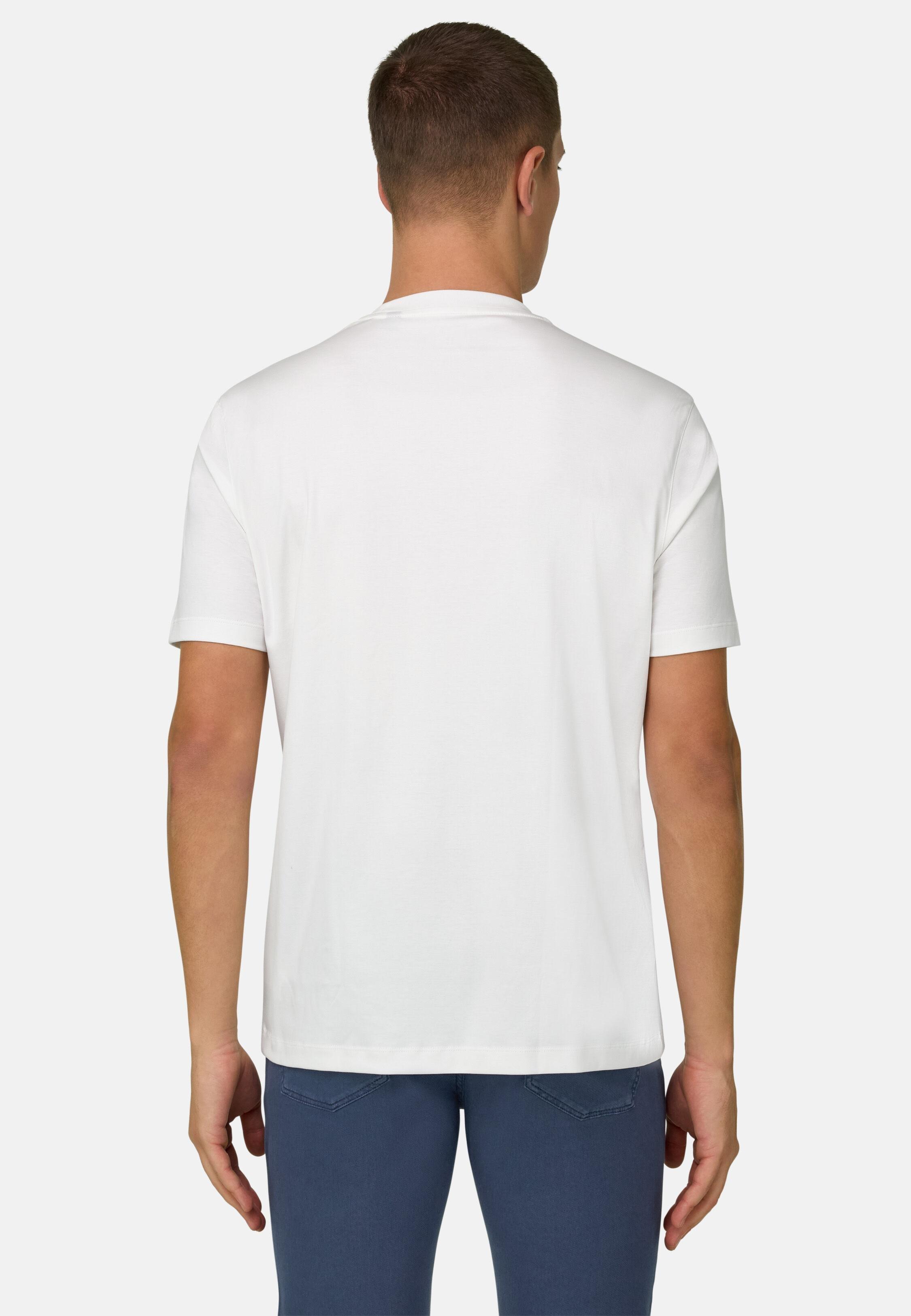 Silk T-Shirt White, 3901_WHIT, large image number 1