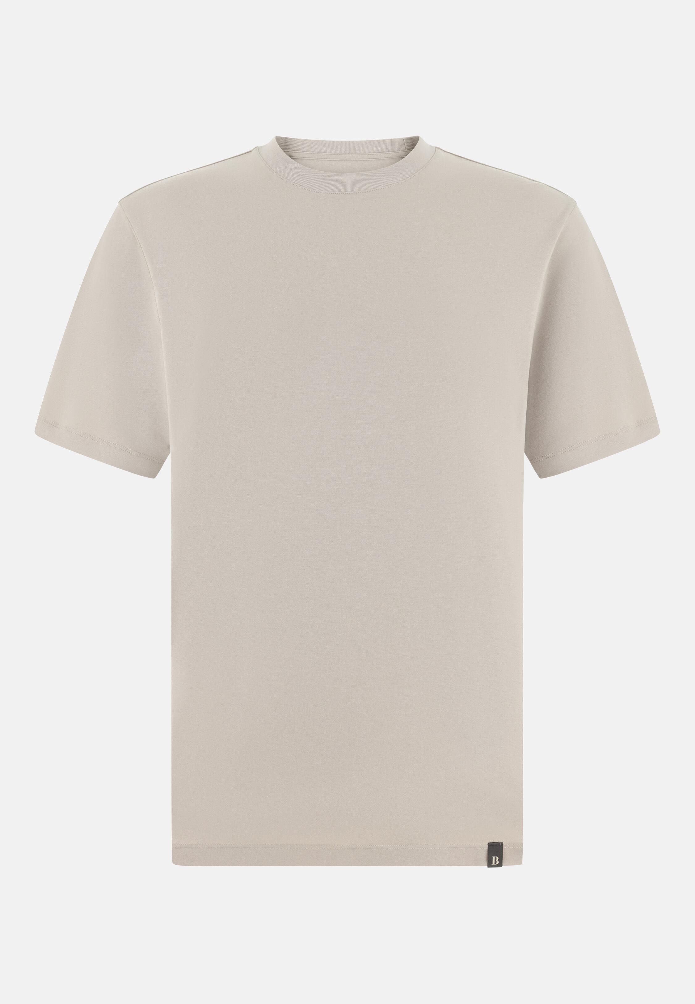T-Shirt in Silk Blend, Sand, Sand, large image number 4