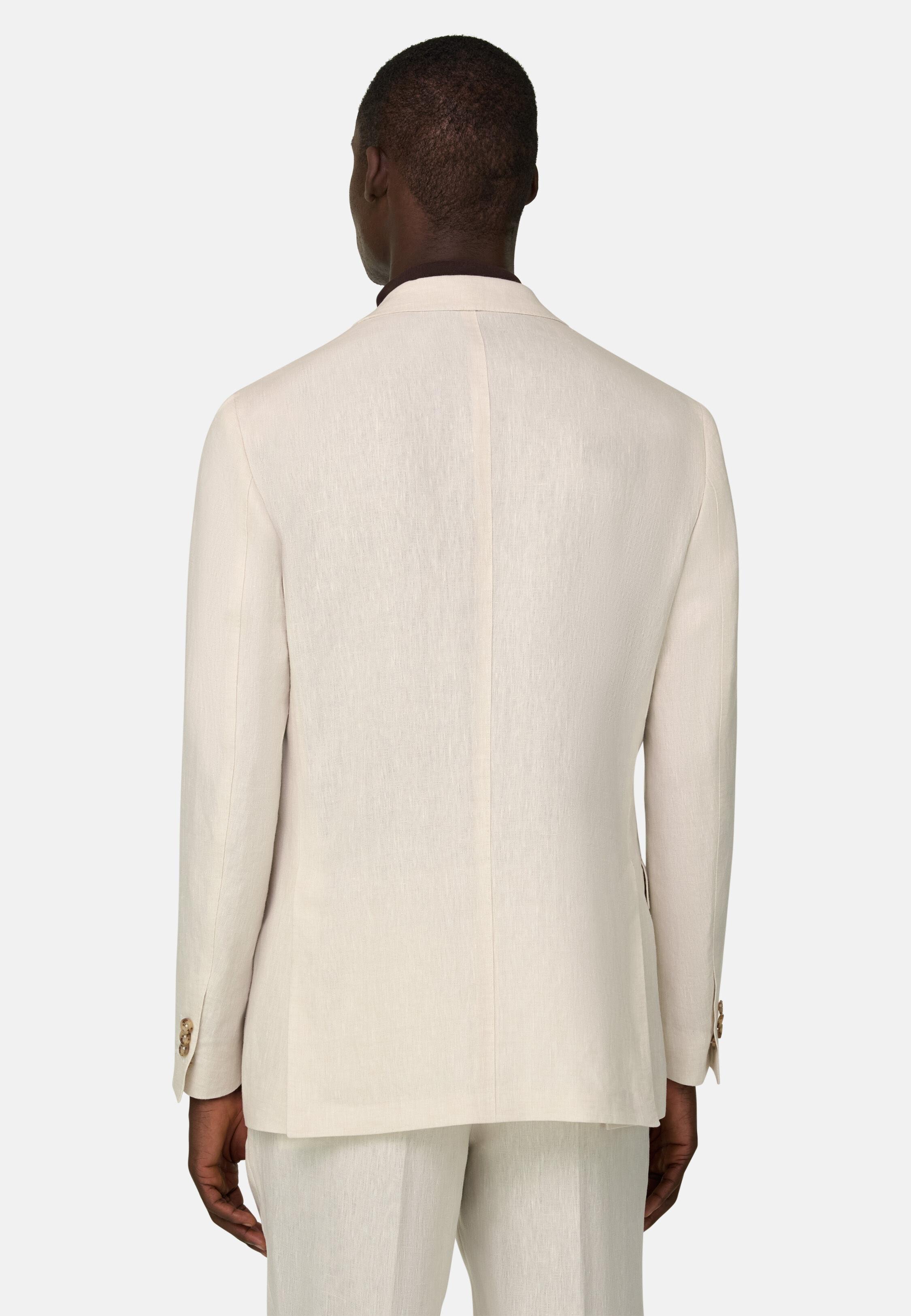 Pure Linen Suit, Cream, large image number 1