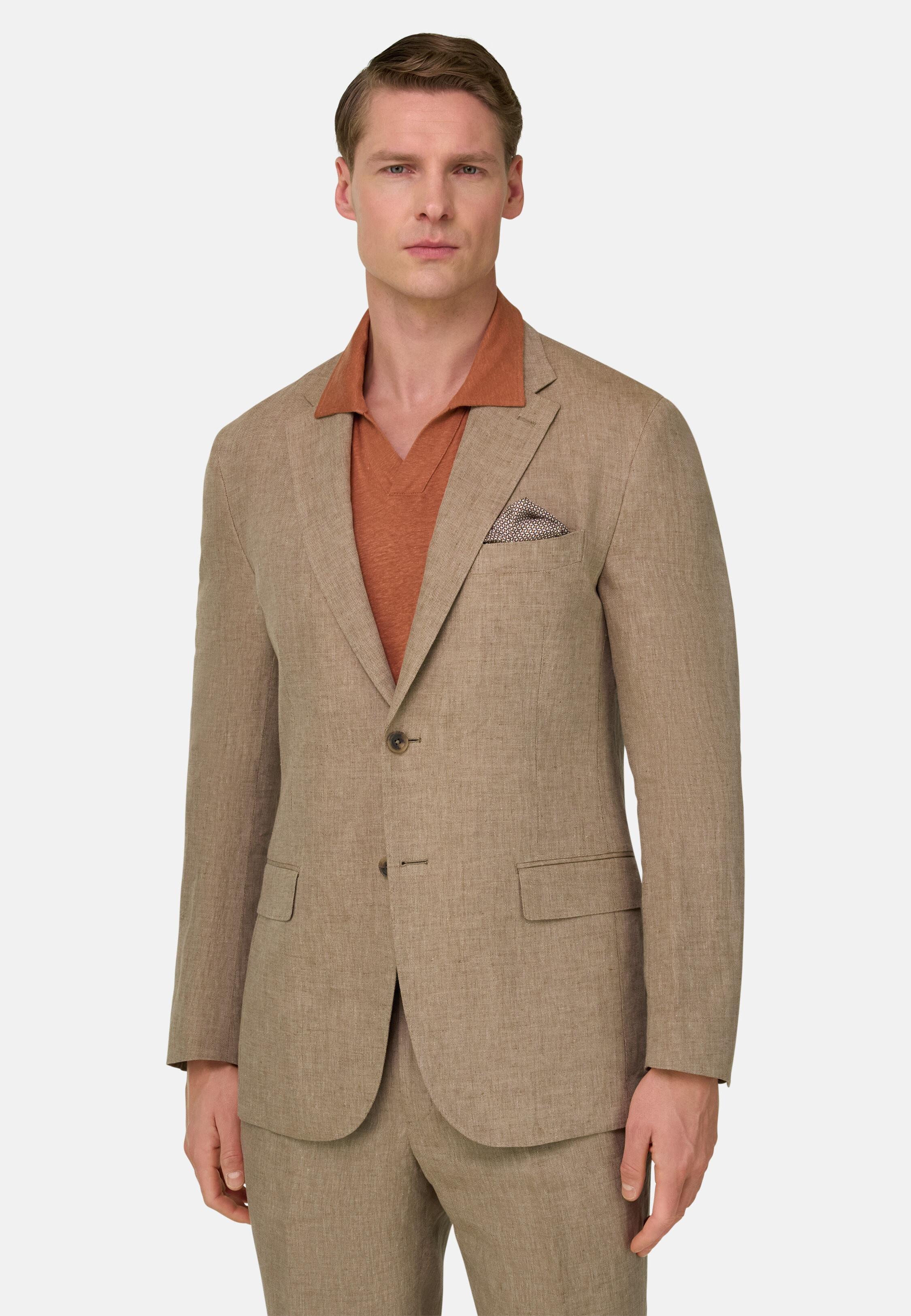 Pure Linen Suit Beige, Beige, large image number 0