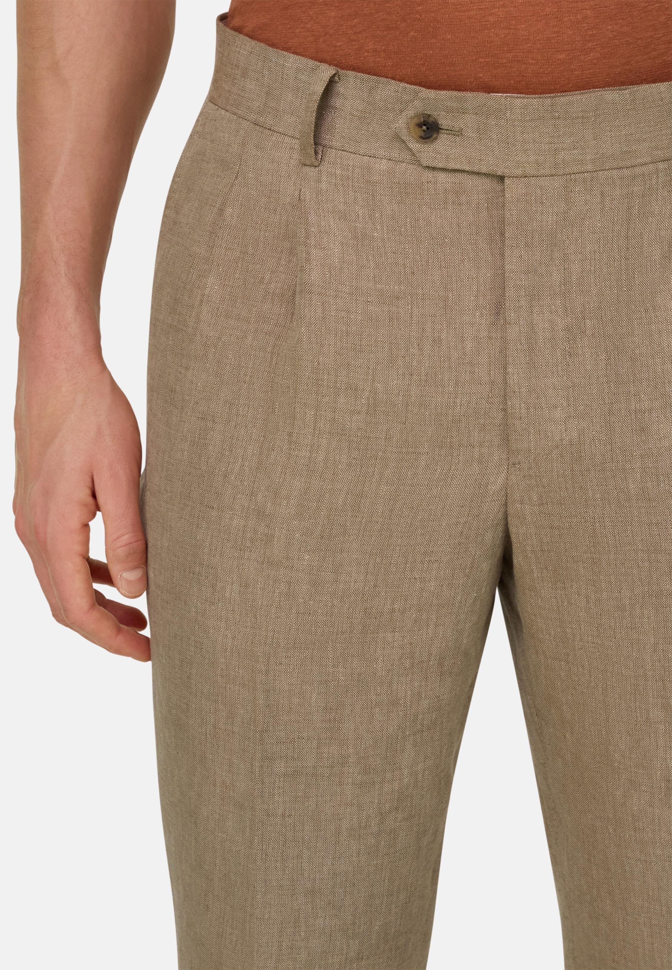 Pure Linen Suit Beige, Beige, large image number 3
