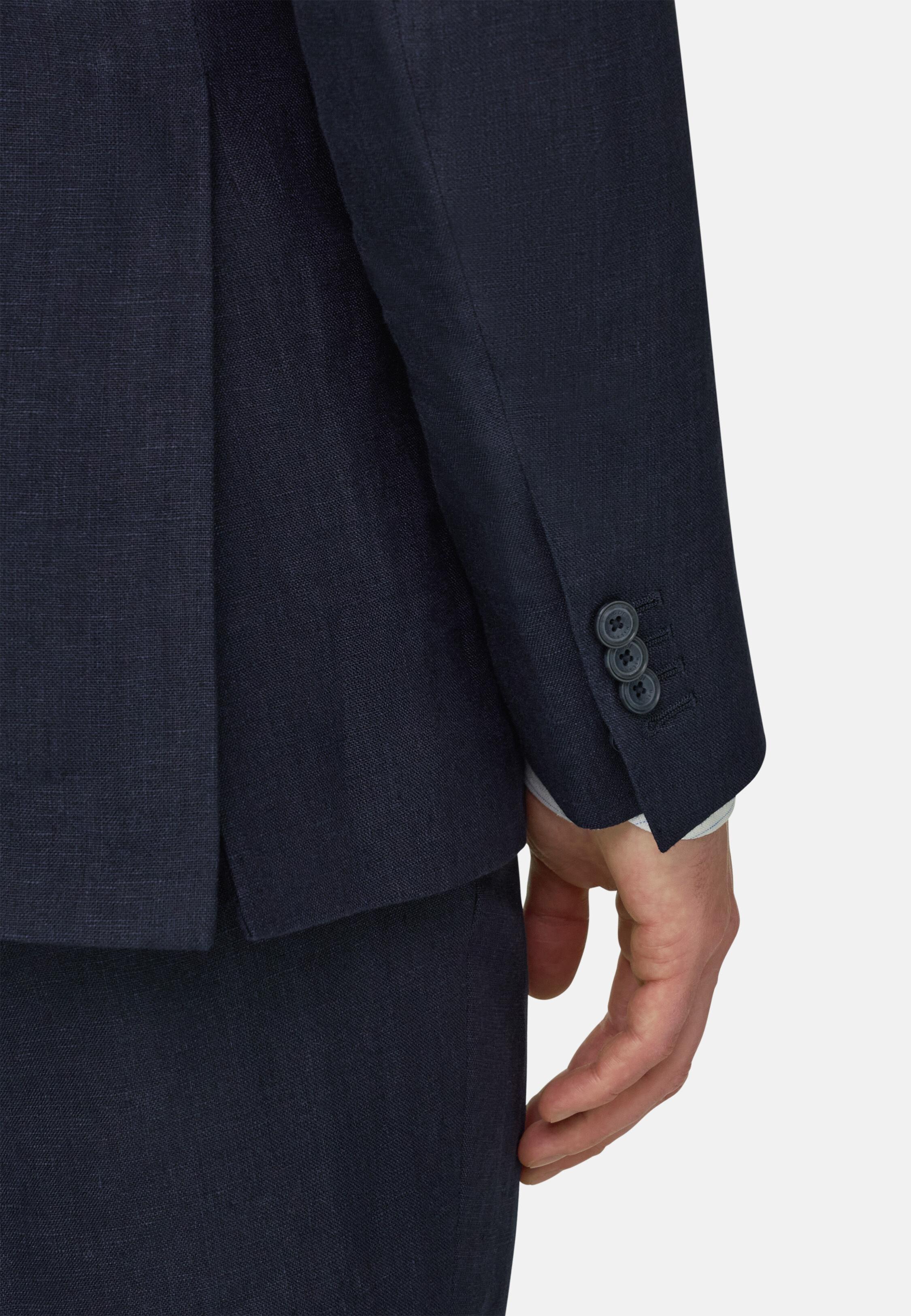 Pure Linen Suit Navy blue, Navy blue, large image number 2