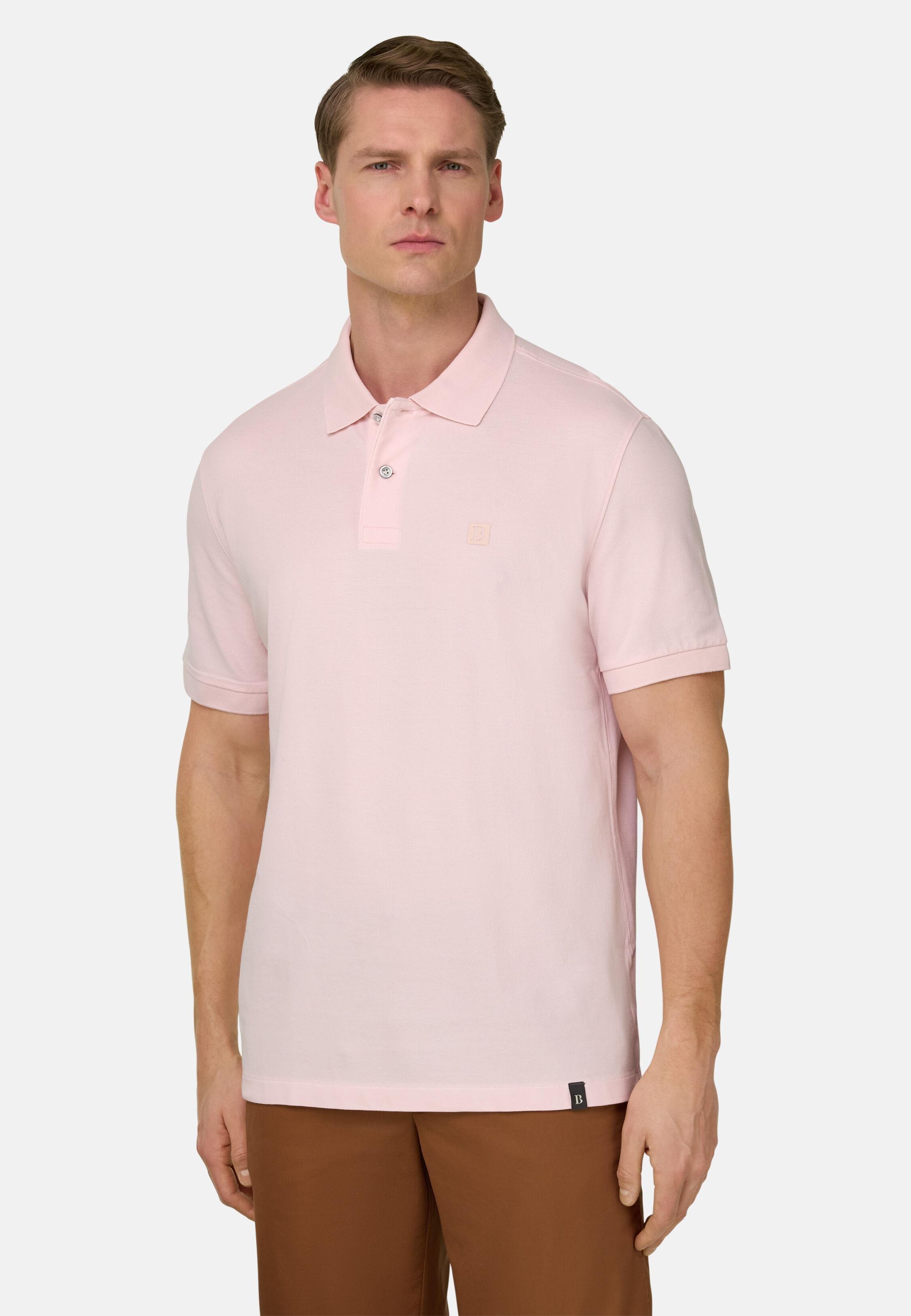 Regular Fit Cotton Piqu&eacute; Polo Shirt Pink, Pink, large image number 0