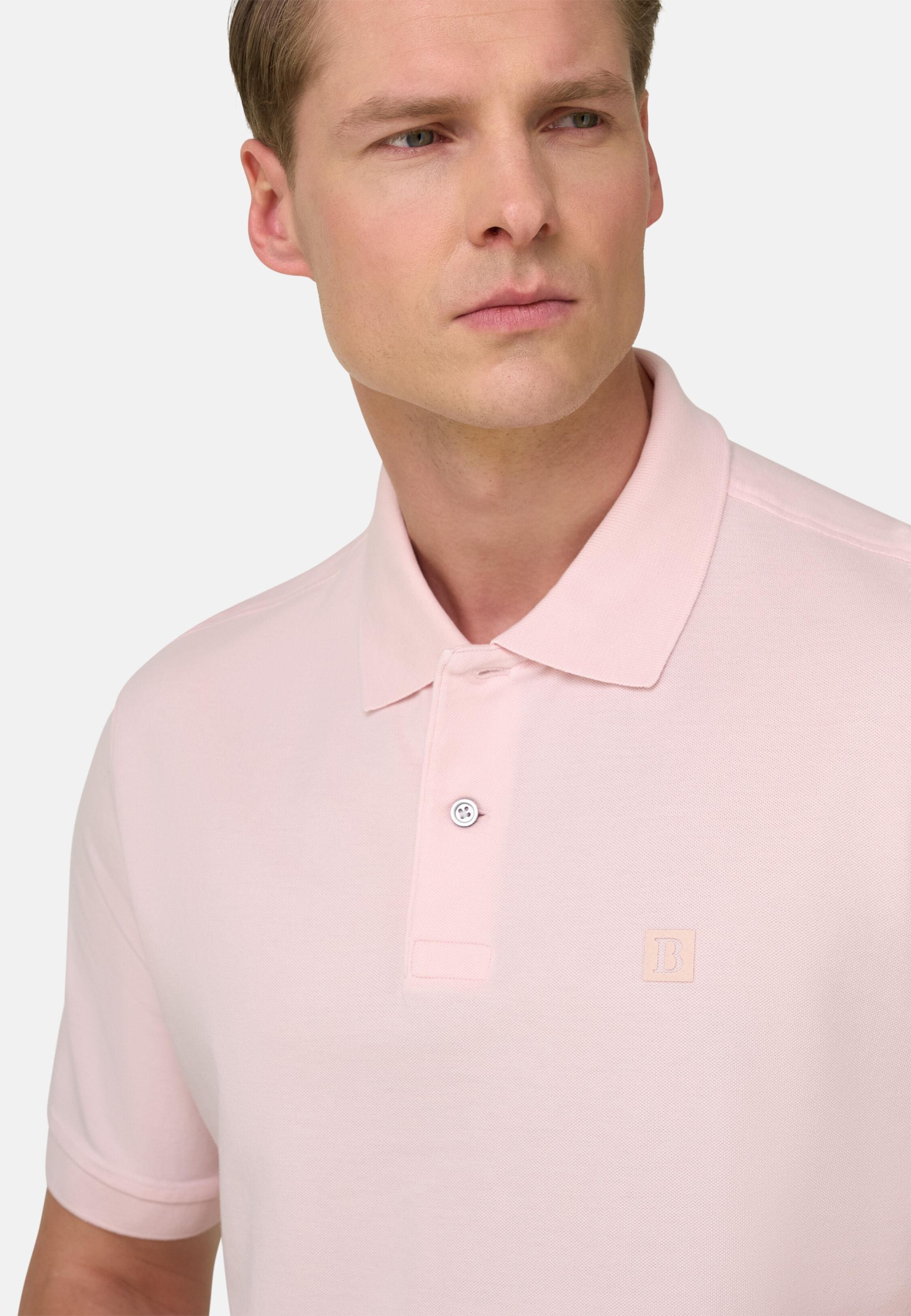 Regular Fit Cotton Piqu&eacute; Polo Shirt Pink, Pink, large image number 1
