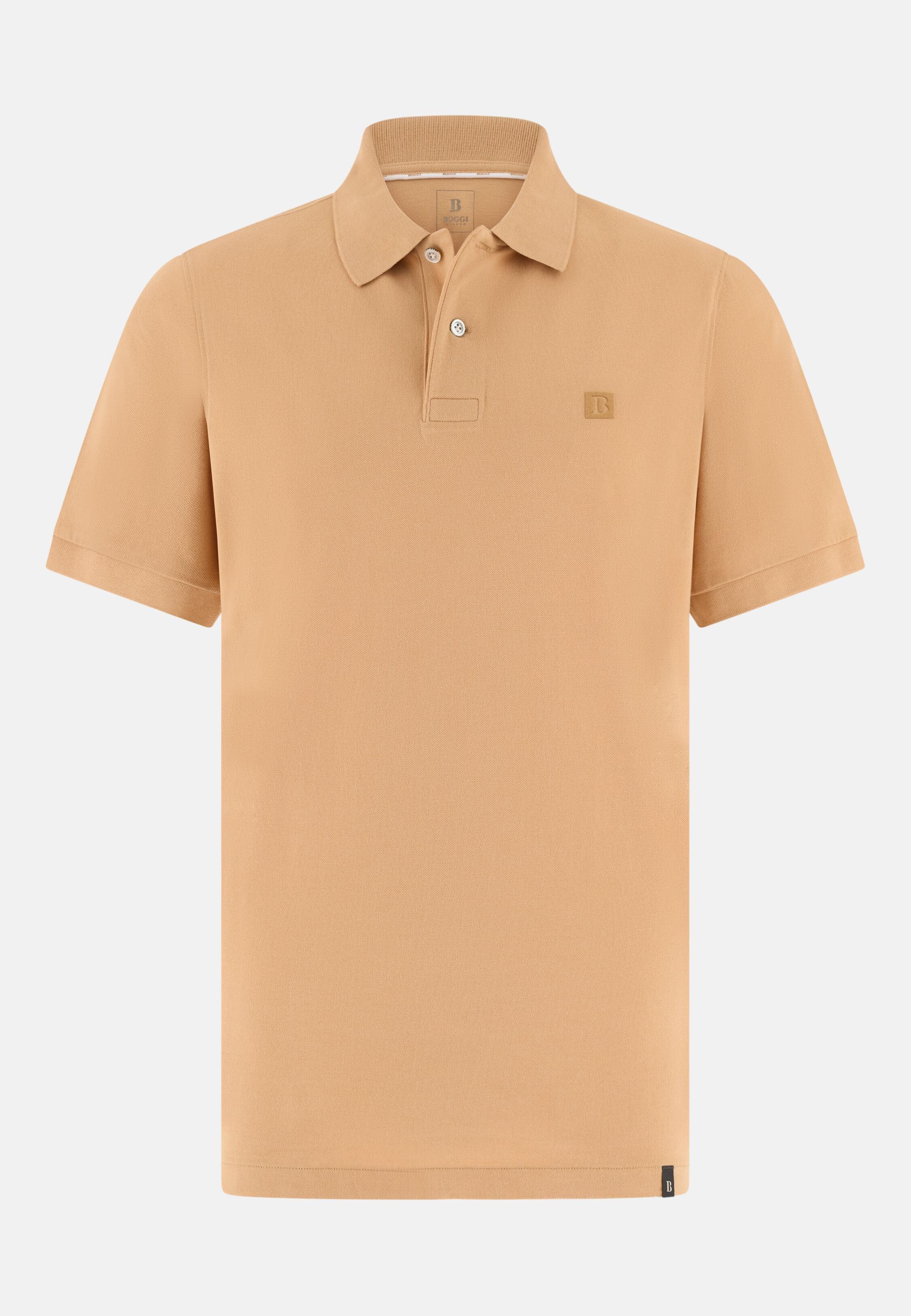 Regular Fit Cotton Piqu&eacute; Polo Shirt Orange, 3901_LTOR, large image number 3
