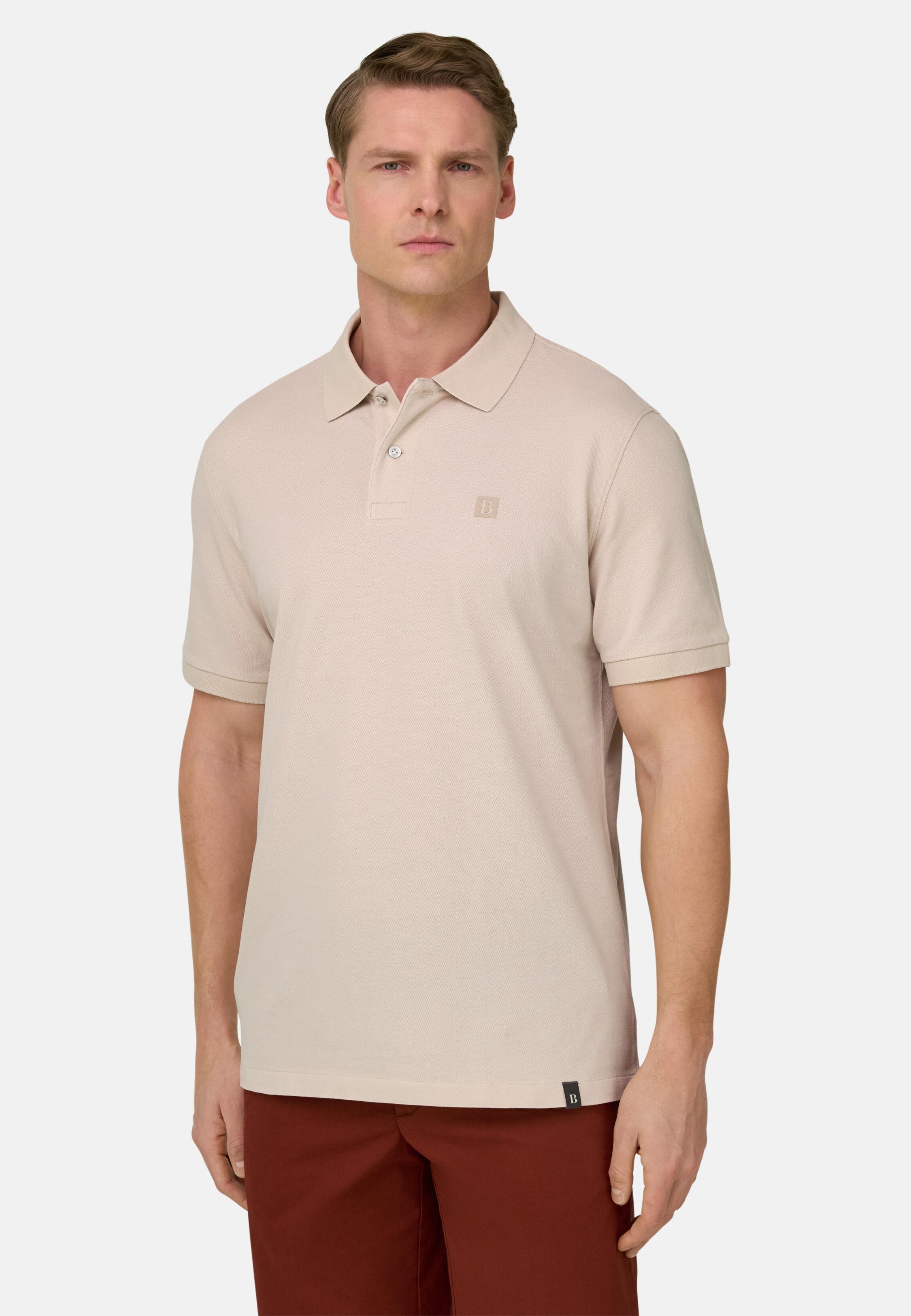Regular Fit Cotton Piqu&eacute; Polo Shirt Natural, Natural, large image number 0