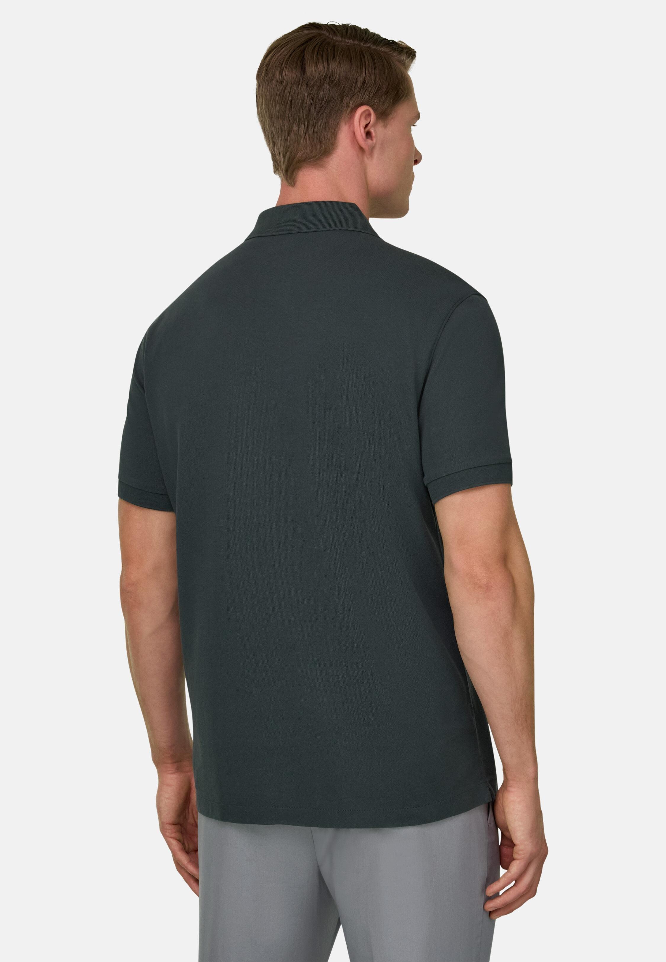 Regular Fit Cotton Piqu&eacute; Polo Shirt Green, Green, large image number 1