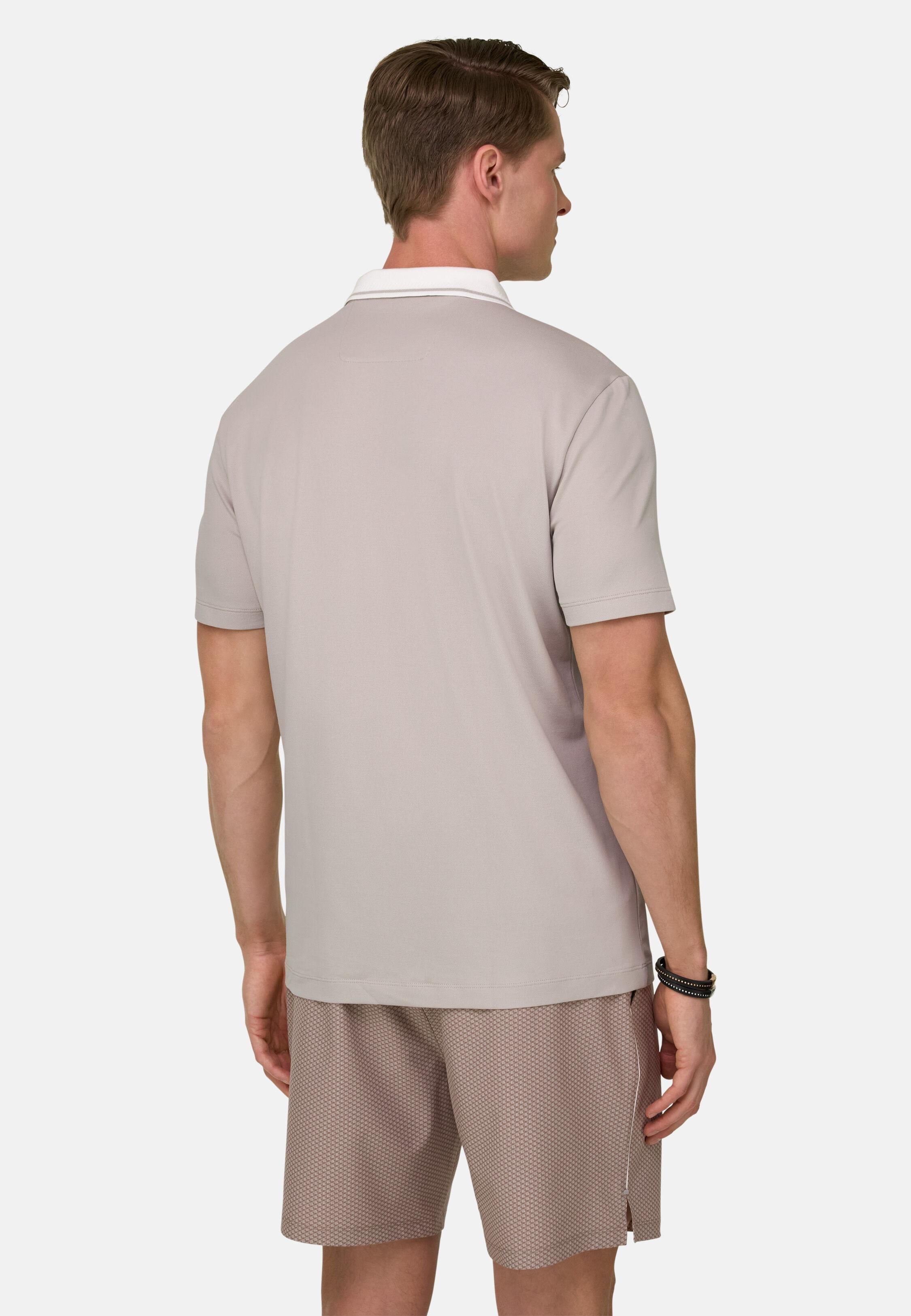 High-Performance Piqu&eacute; Polo Shirt with S-Caf&egrave;&reg; Yarn Sand, Sand, medium