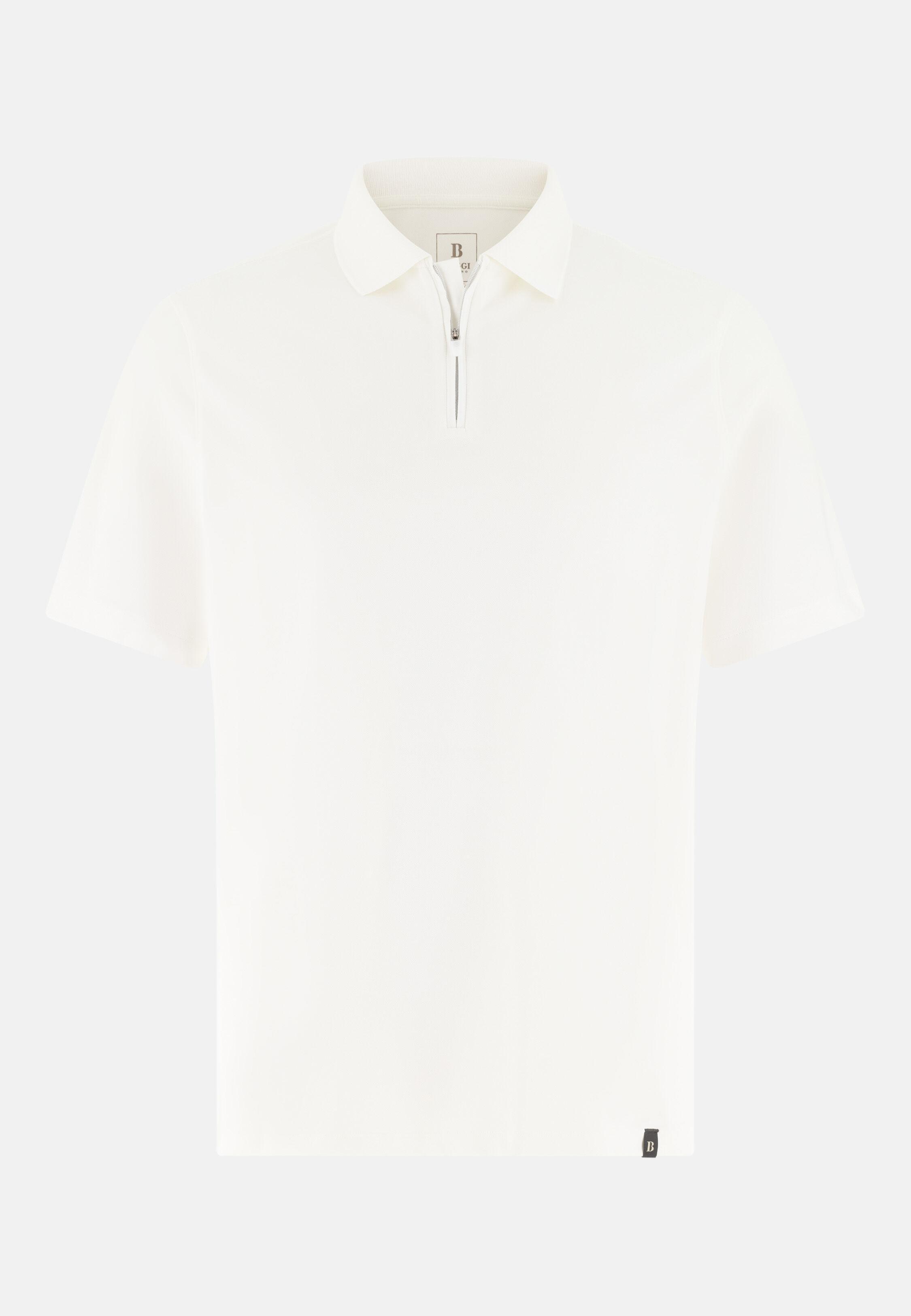 High-Performance Piqu&eacute; Polo Shirt with S.Caf&egrave;&reg; Yarn, White, White, large image number 4