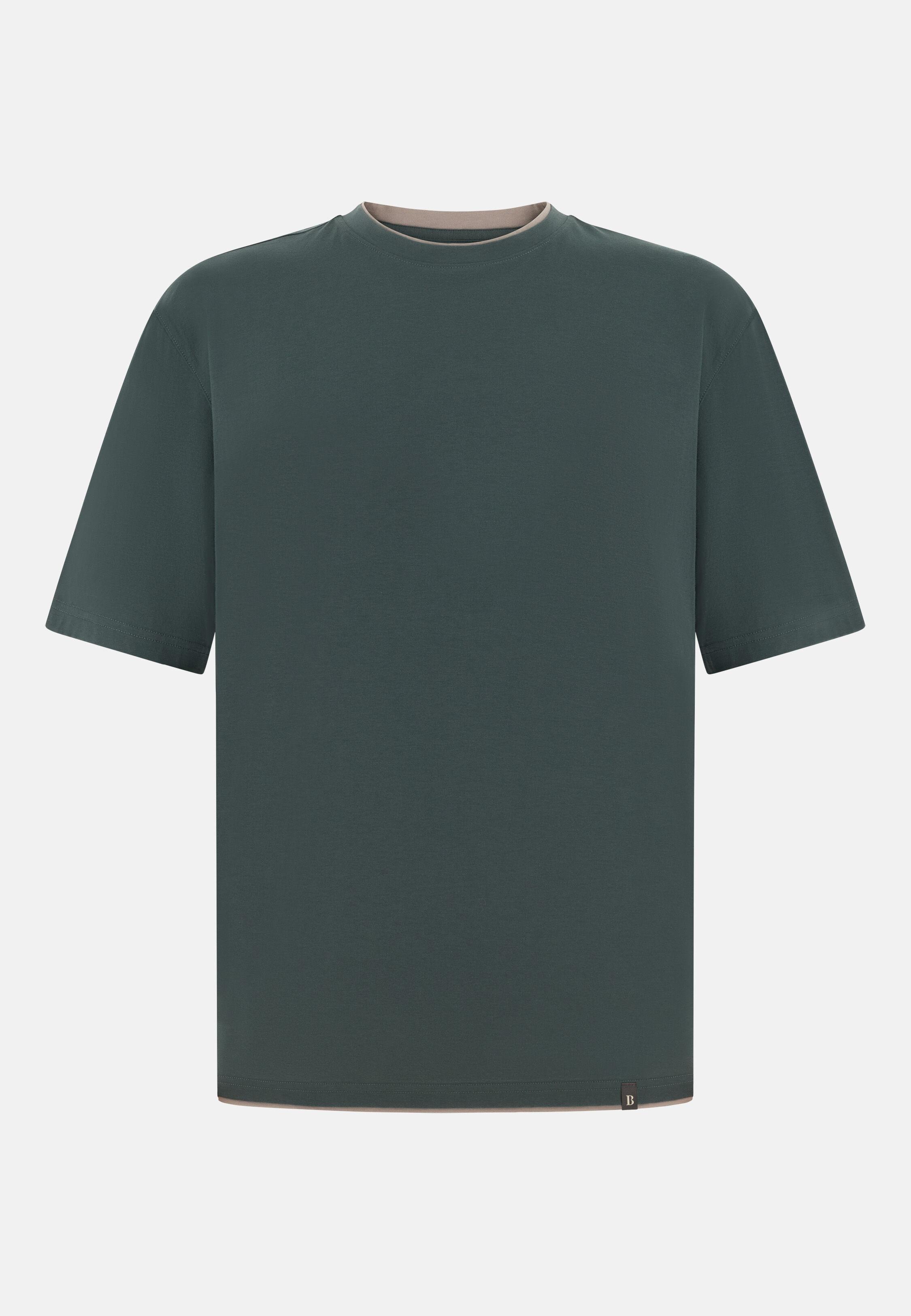 قميص تي شيرت من قطن البيما باللون الأخضر, Green, large image number 4