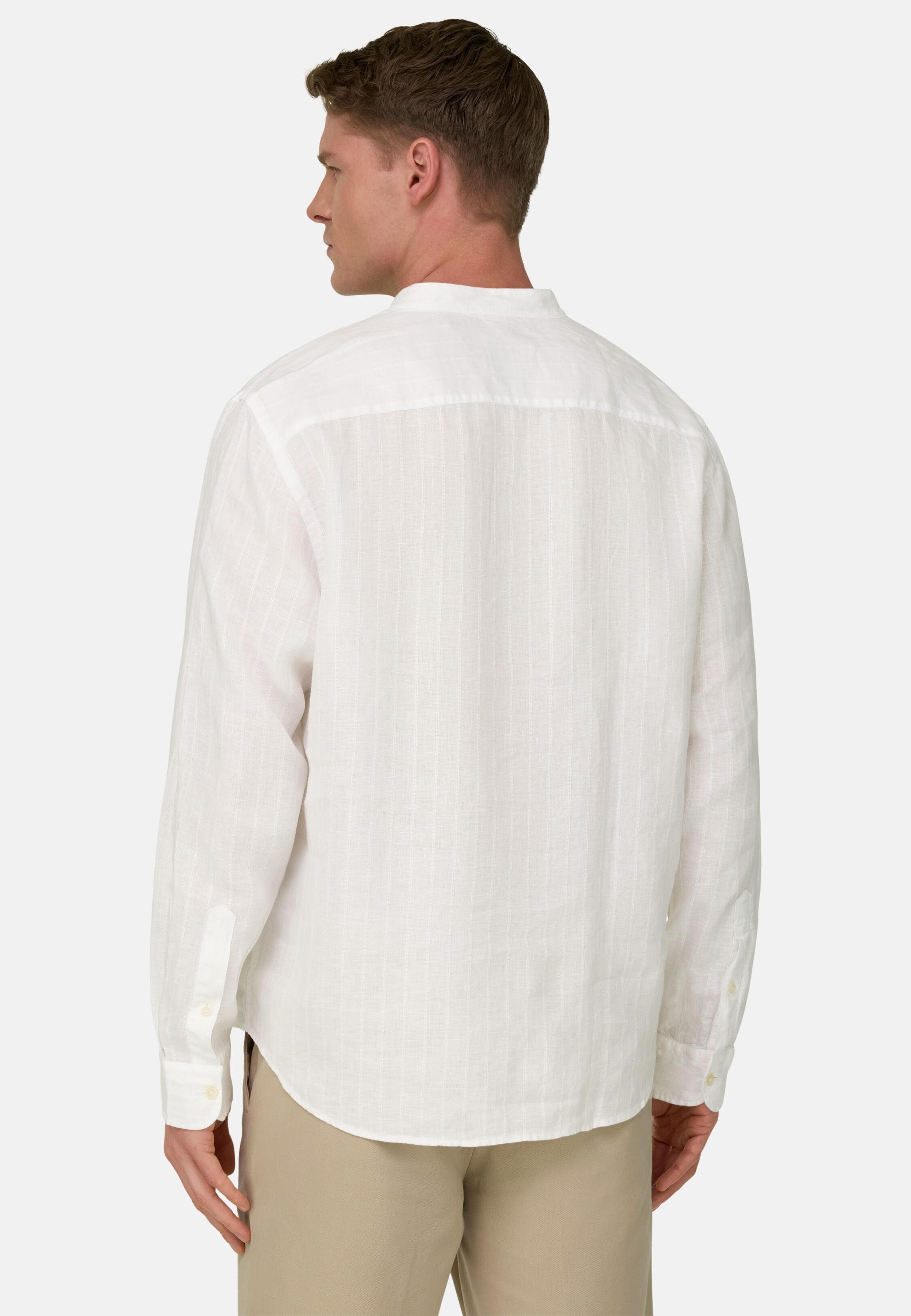 Regular Fit Linen Shirt White, White, large image number 1