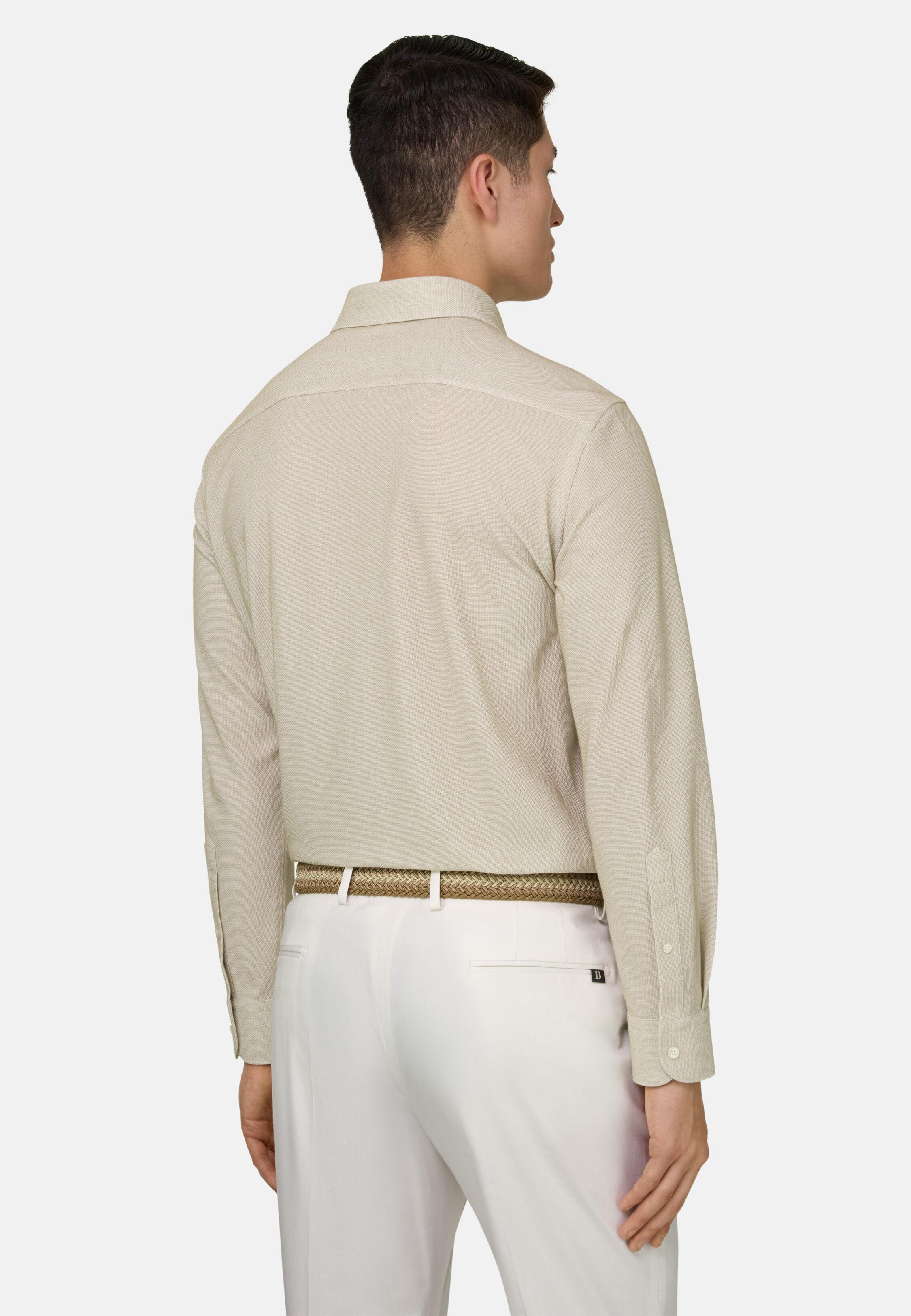 Polo Shirt Made Of Japanese Cotton Beige, 3901_SAND, large image number 1