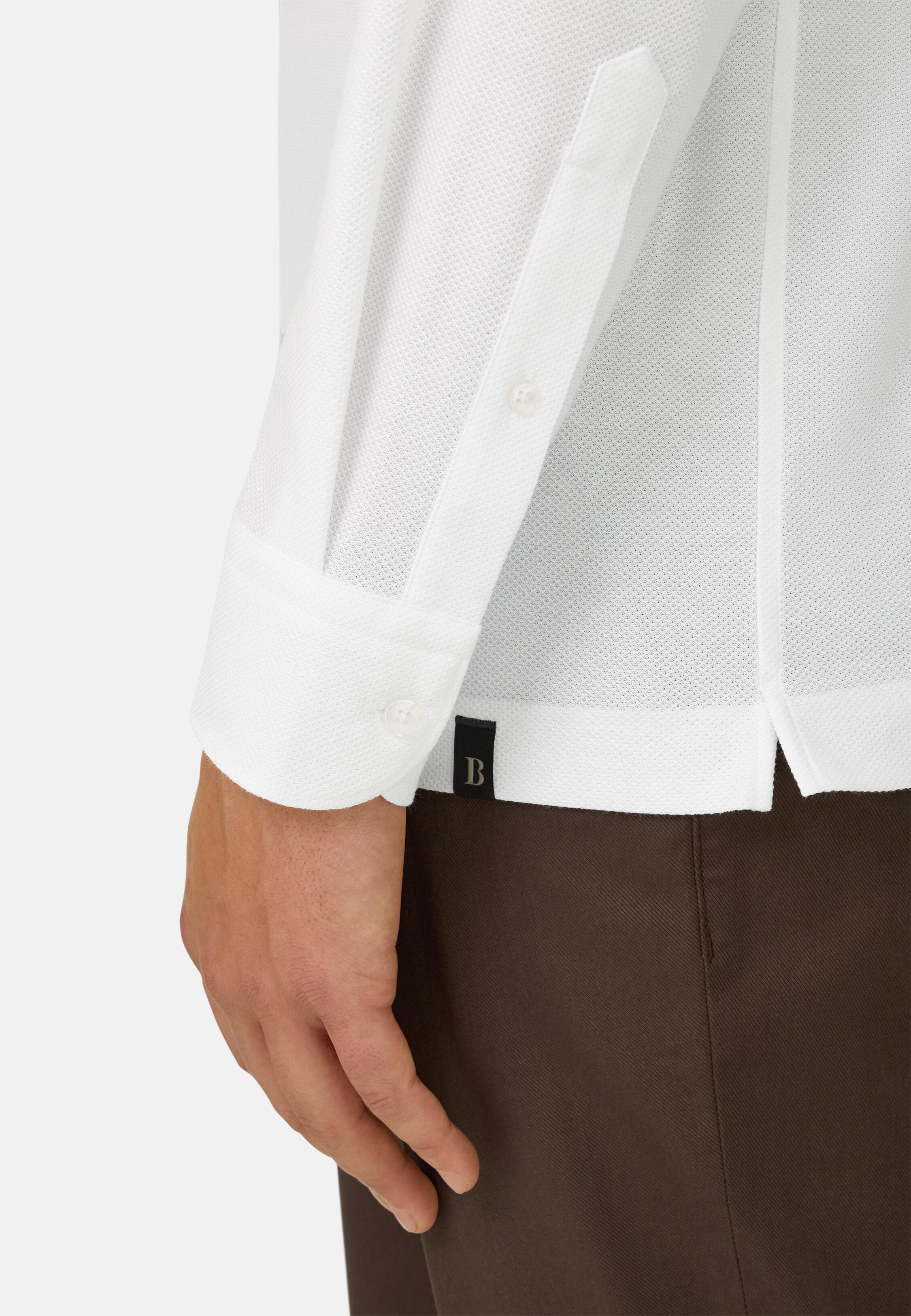 Polo Shirt Made Of Japanese Cotton White, 3901_WHIT, medium