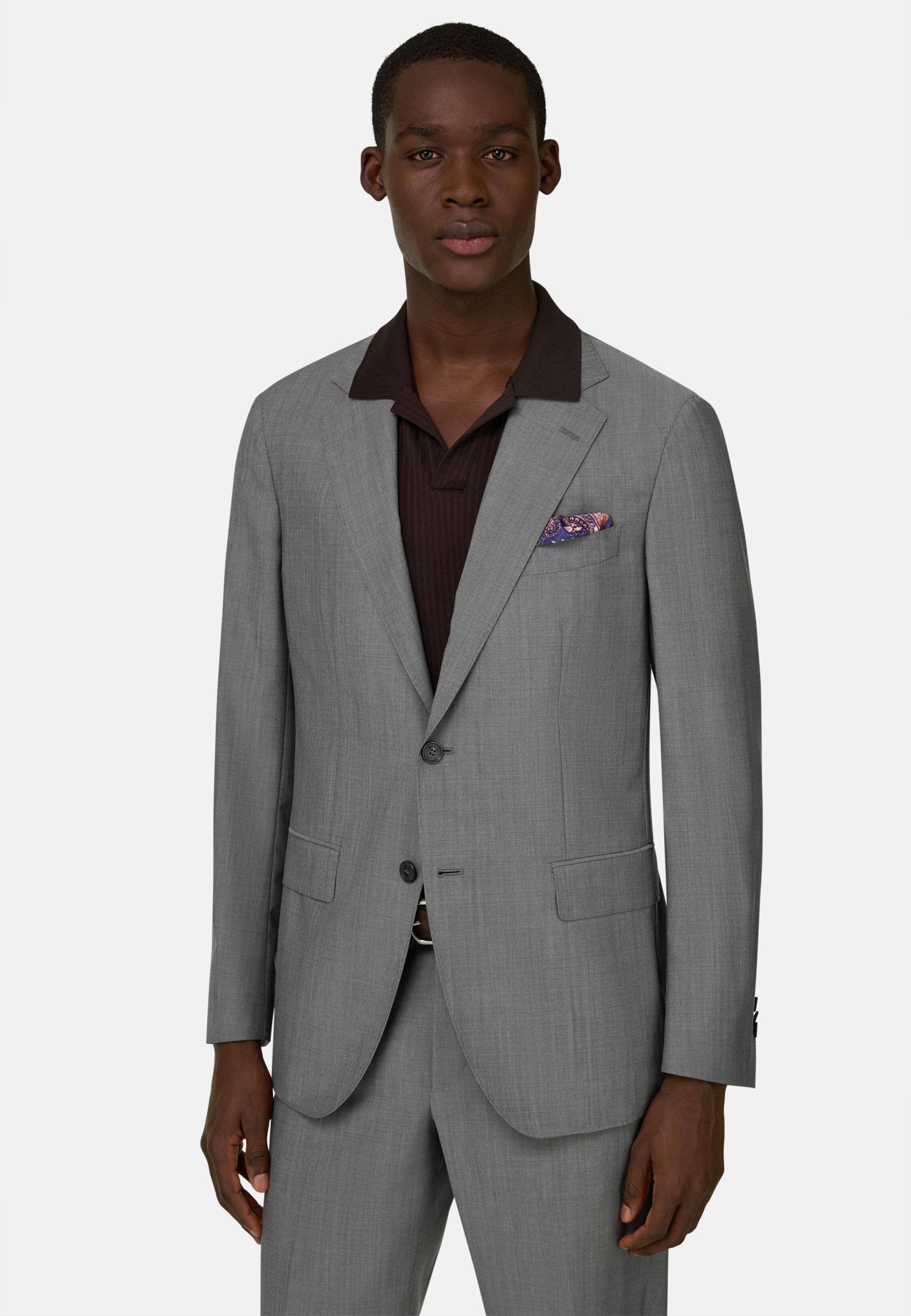 Wool And Mohair Suit Green, Light grey, medium