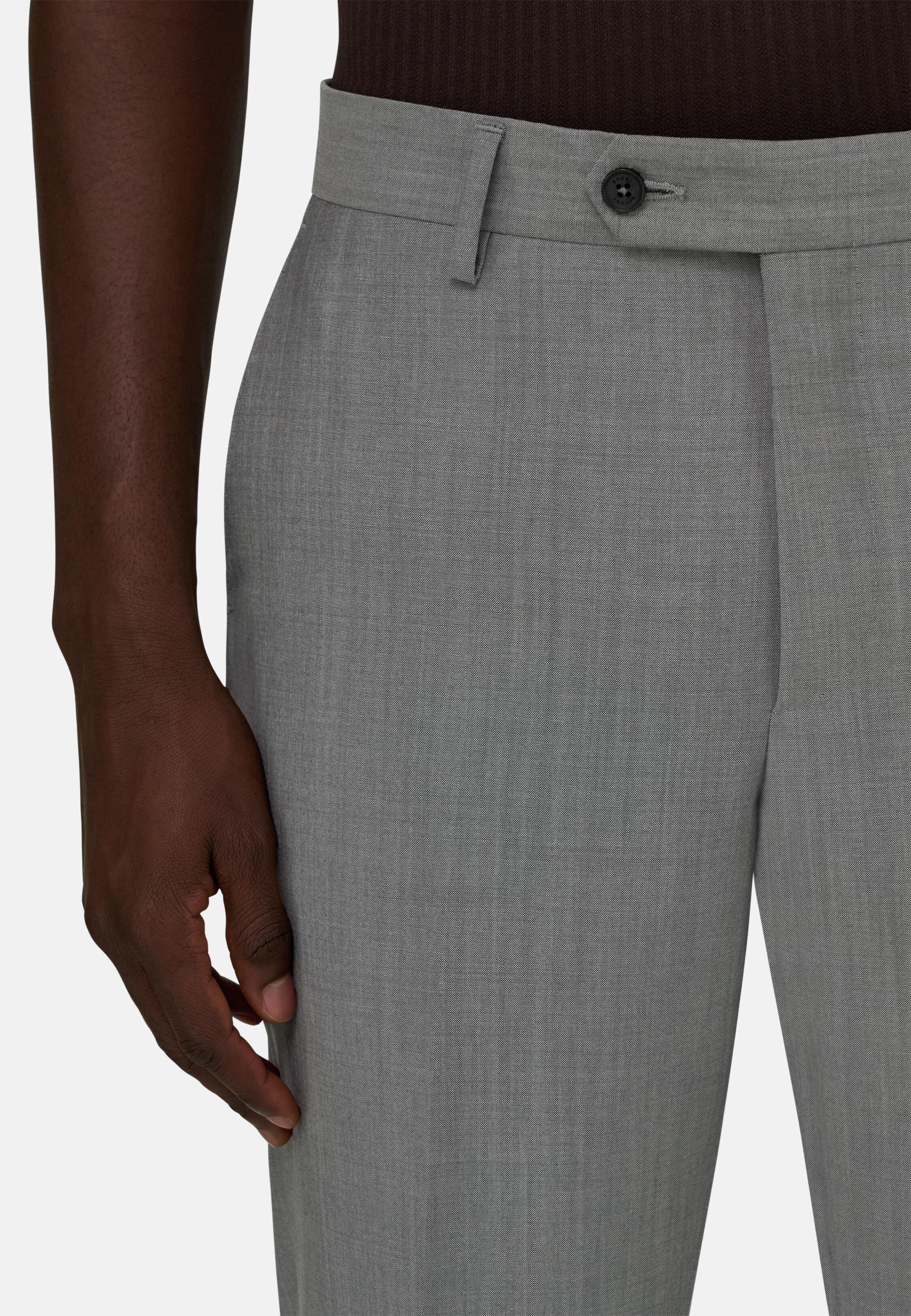 Wool And Mohair Suit Green, Light grey, large image number 3