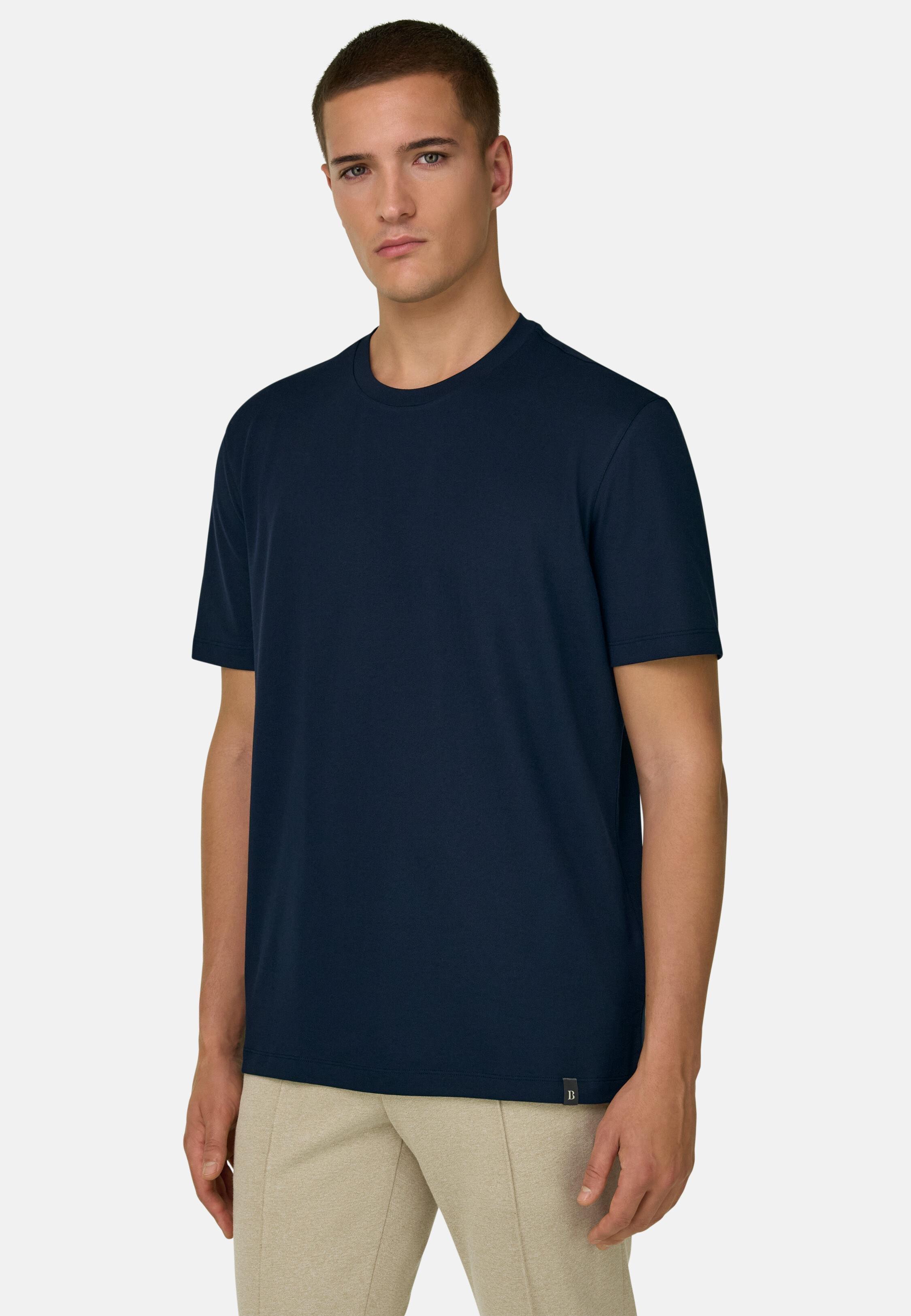 تيشيرت بيكيه أداء عالي كحلي, Navy blue, large