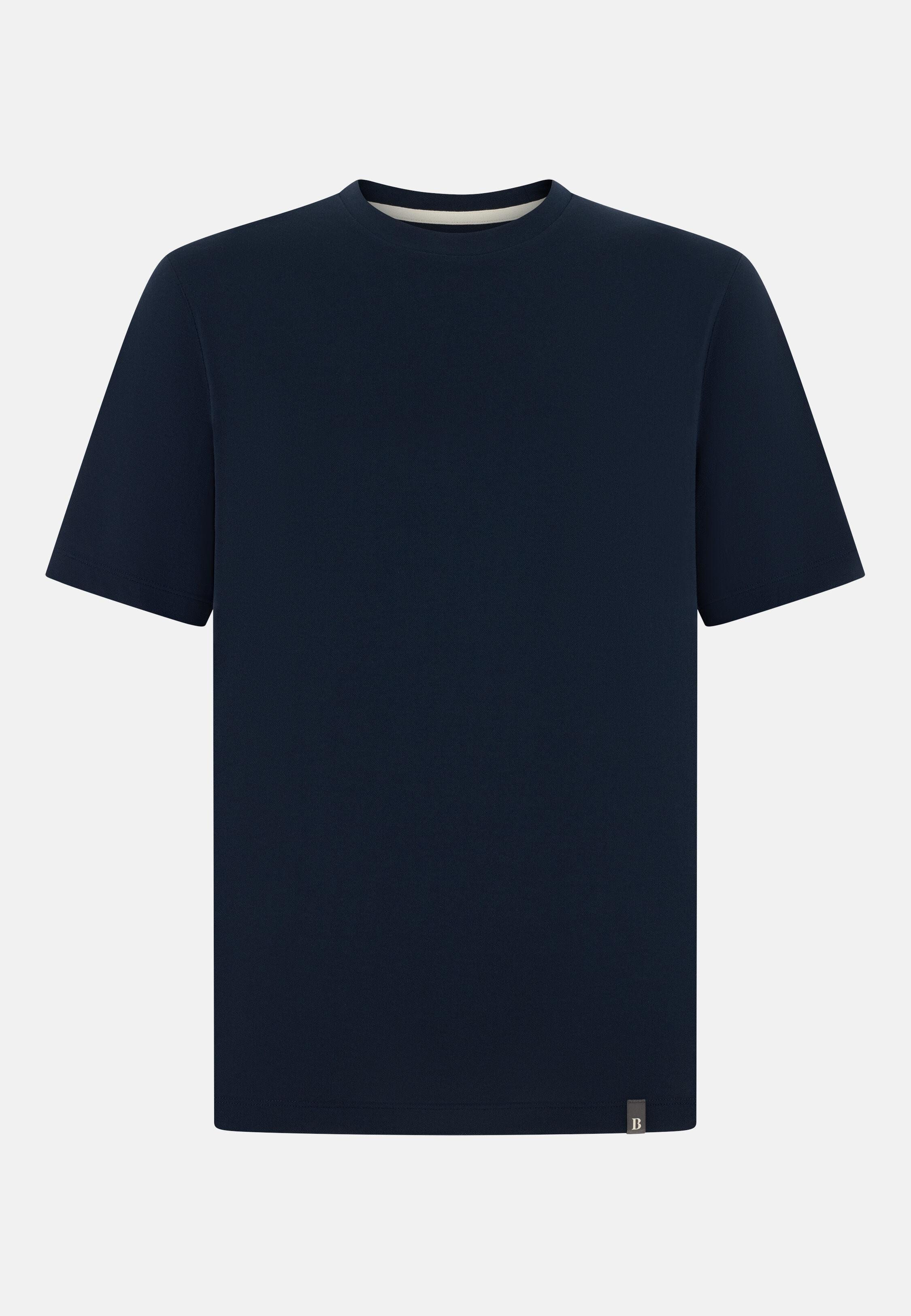 High-Performance Pique T-Shirt Navy, 3901_NAVY, large image number 3