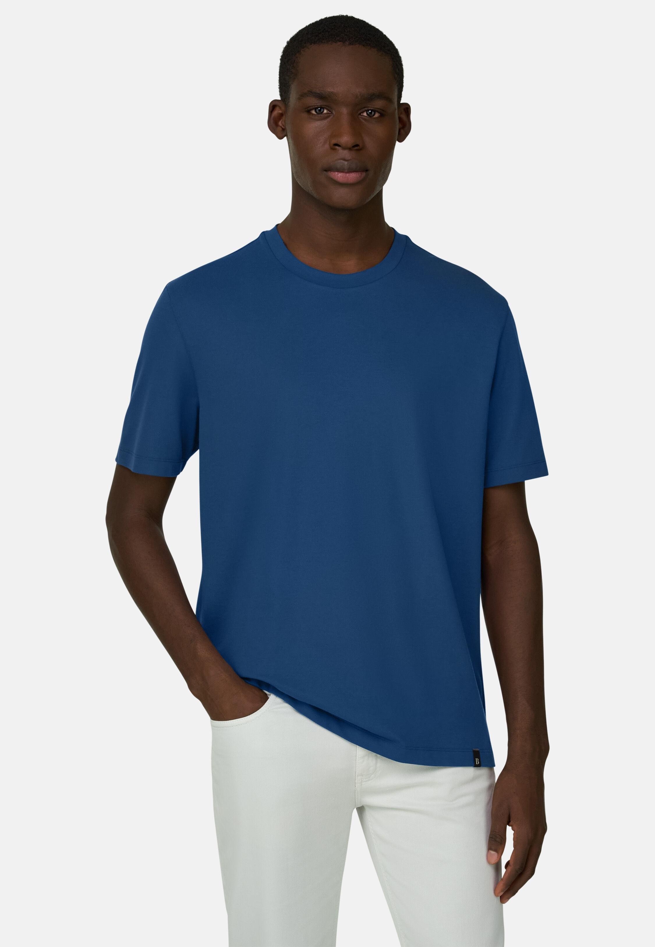 High-Performance Pique T-Shirt Blue, 3901_AIRB, medium