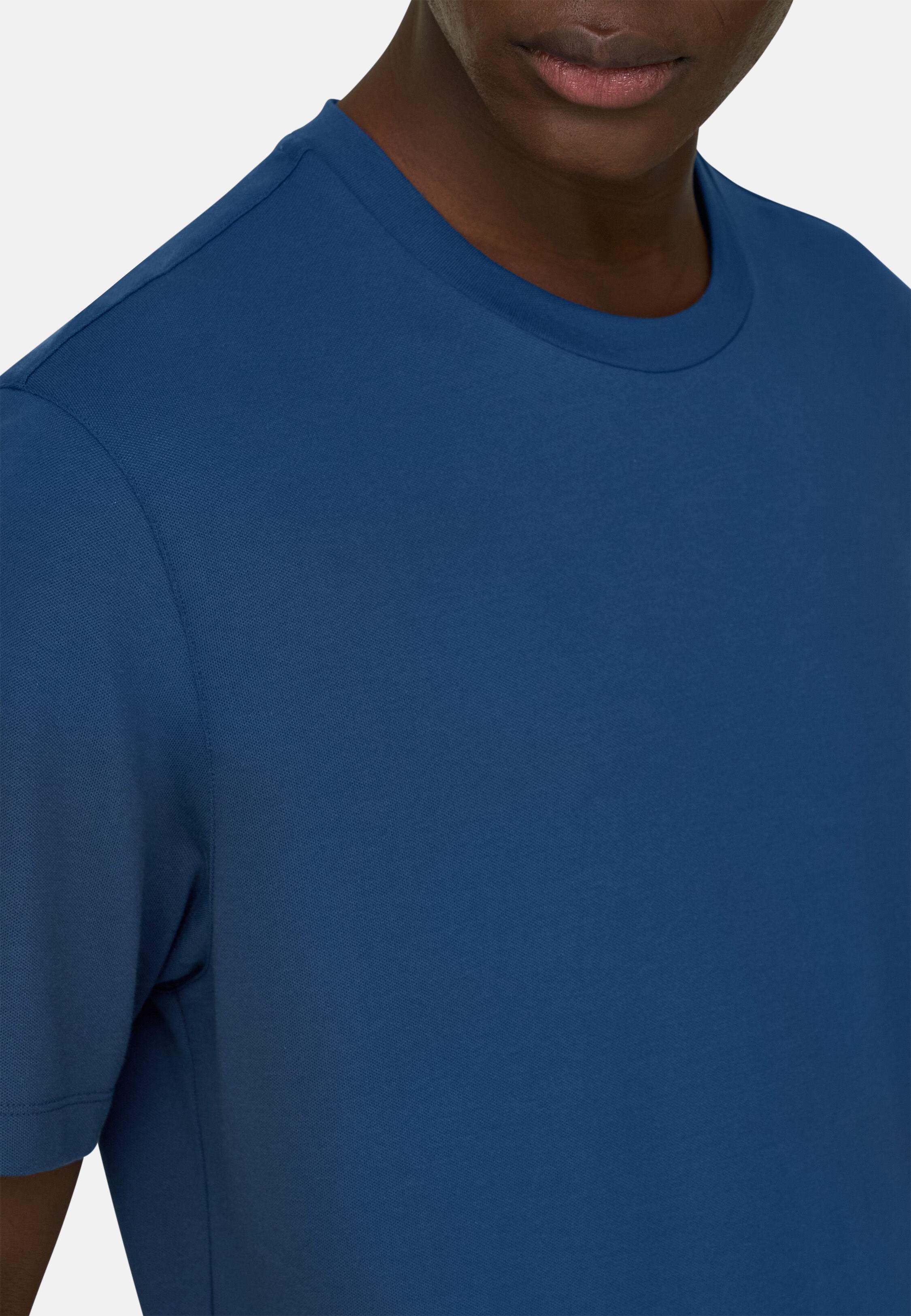 High-Performance Piqu&eacute; T-Shirt With S.Caf&egrave;&reg; Yarn Air-blue, Air-blue, medium