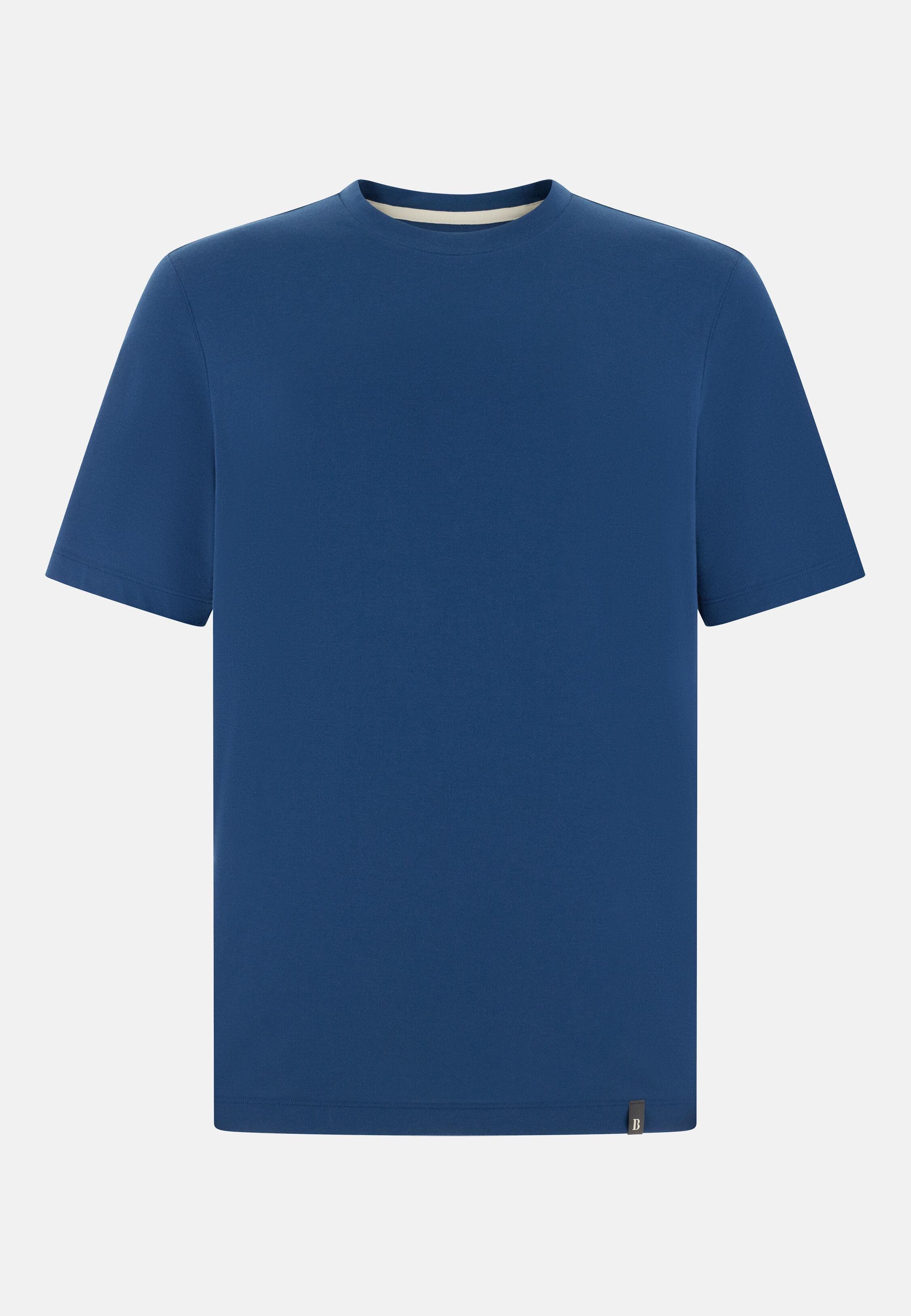 High-Performance Pique T-Shirt Blue, 3901_AIRB, large image number 3