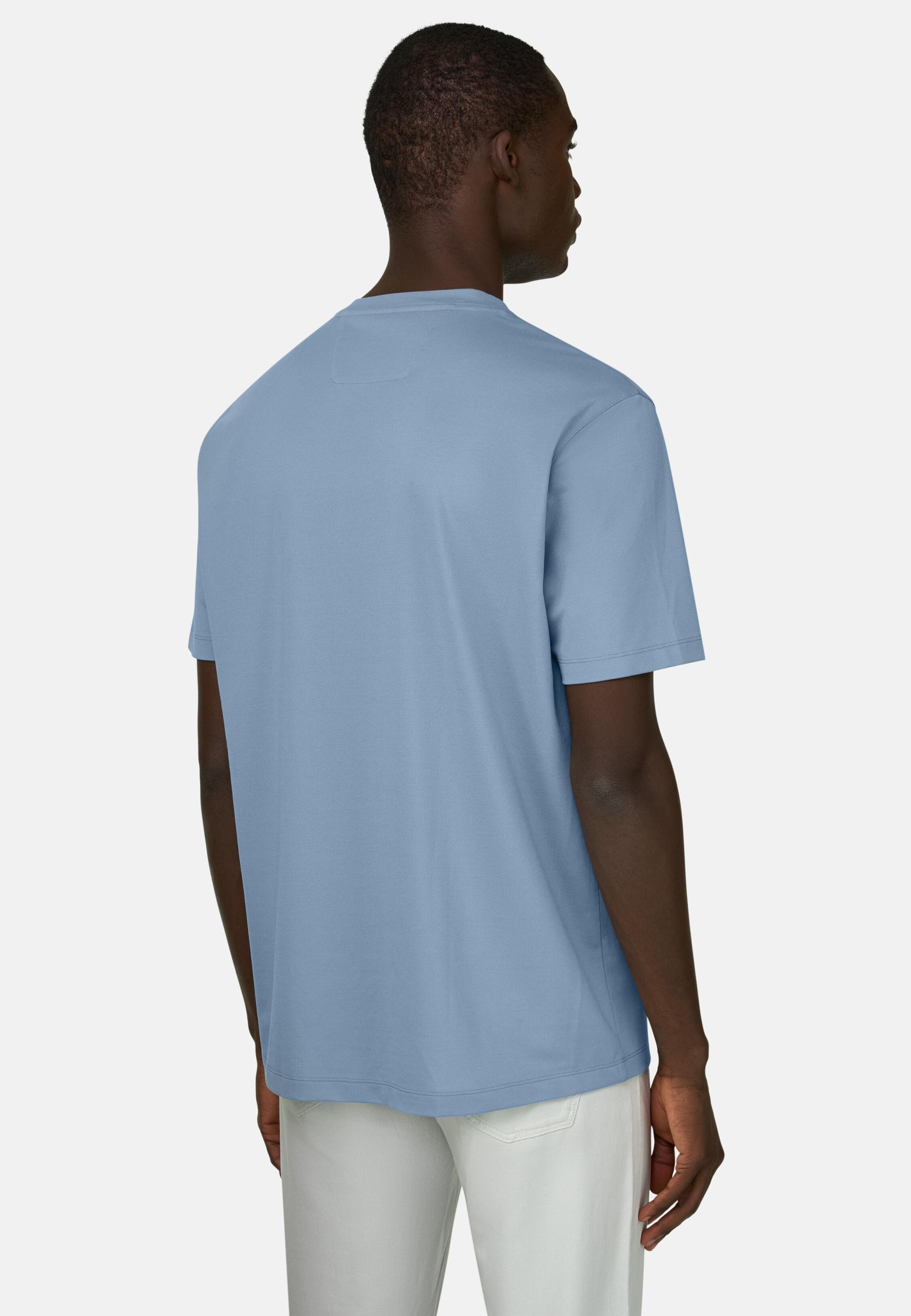 High-Performance Pique T-Shirt Blue, 3901_LTBL, medium