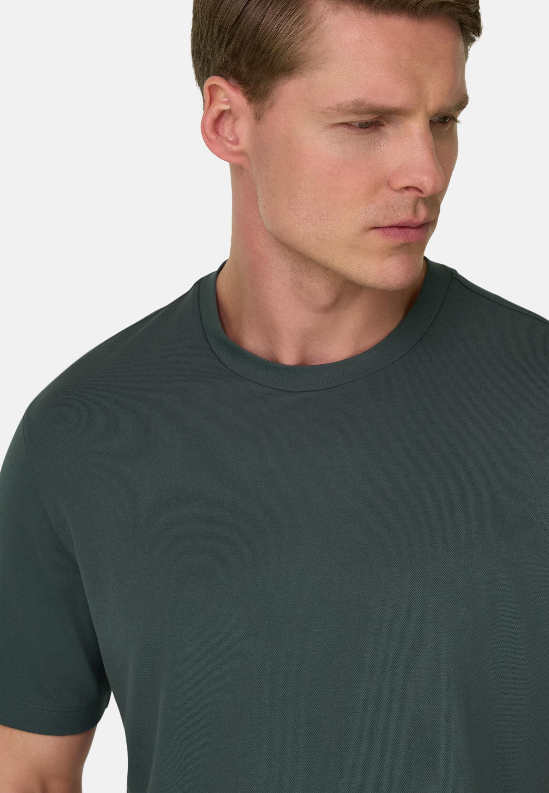 High-Performance Pique T-Shirt Green, 3901_GREE, large image number 2