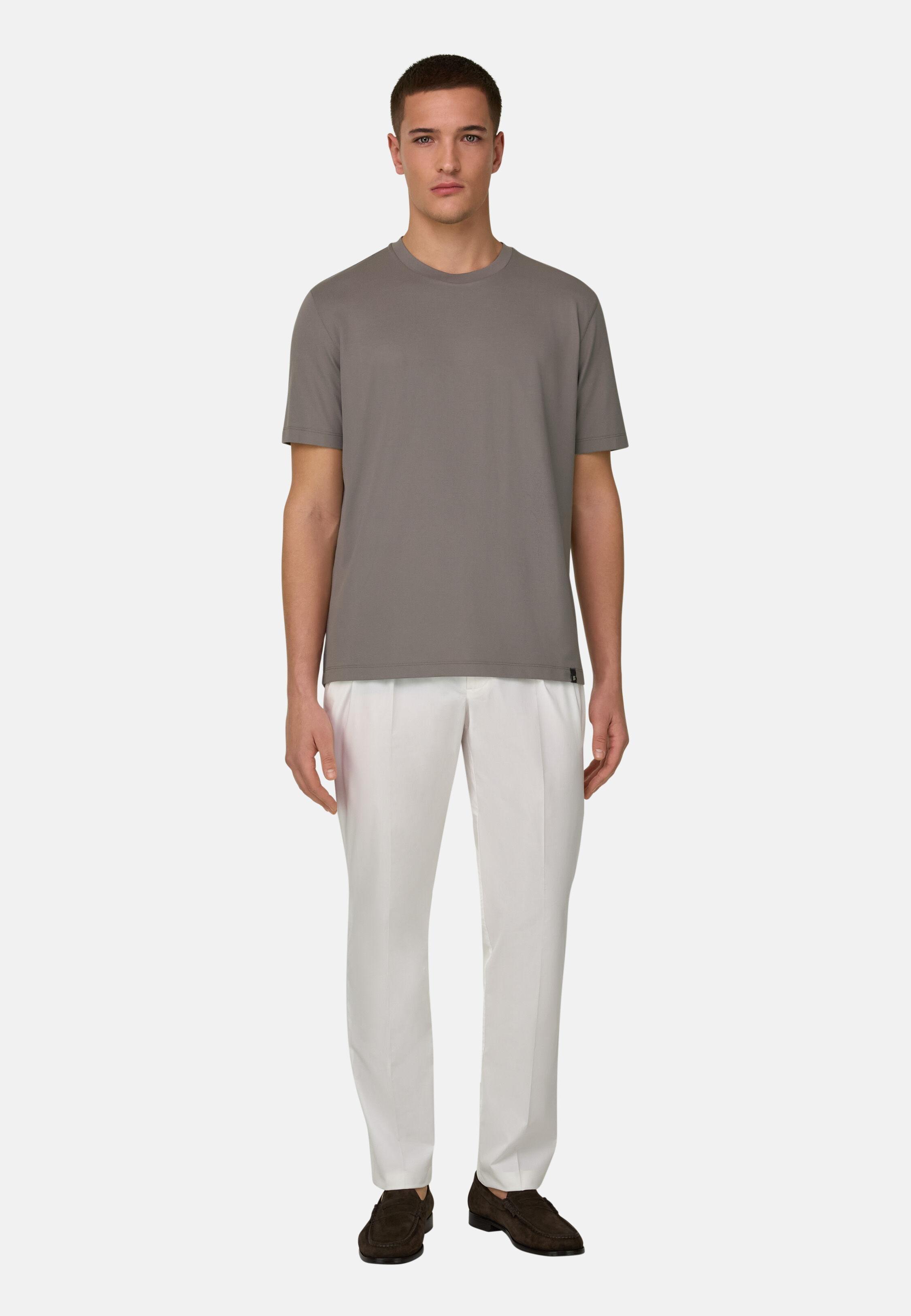 High-Performance Piqu&eacute; T-Shirt with S.Caf&egrave;&reg; Yarn, Mud, Mud, large image number 1
