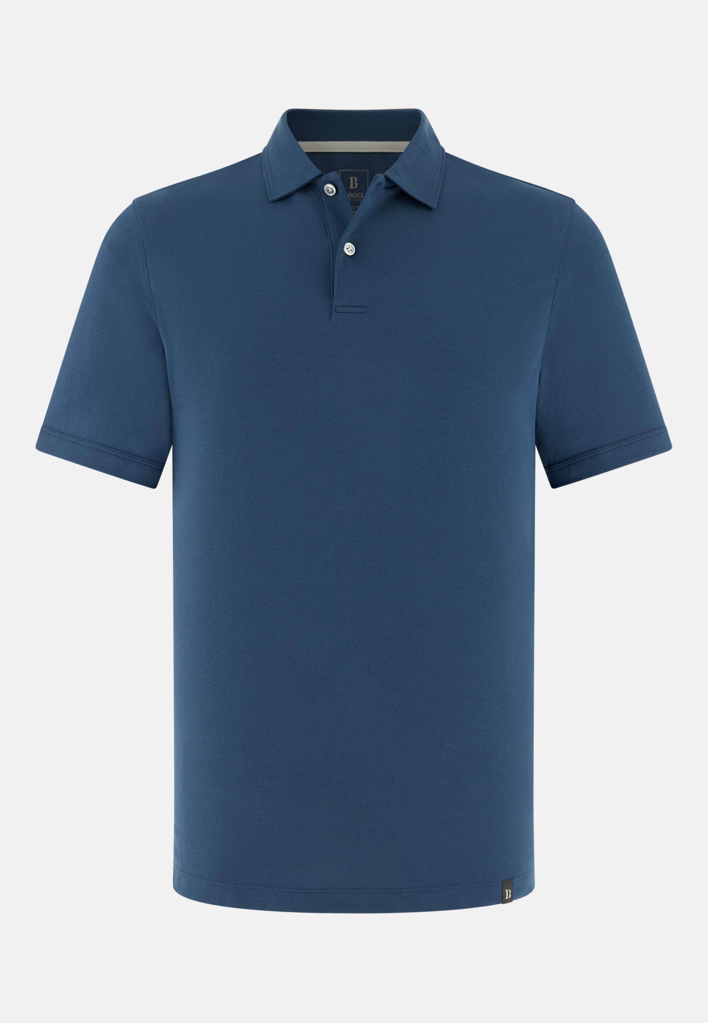 AIRB High-Performance Piqu&eacute; Polo Shirt with S-Caf&egrave;&reg; Yarn, Air-blue, large image number 3