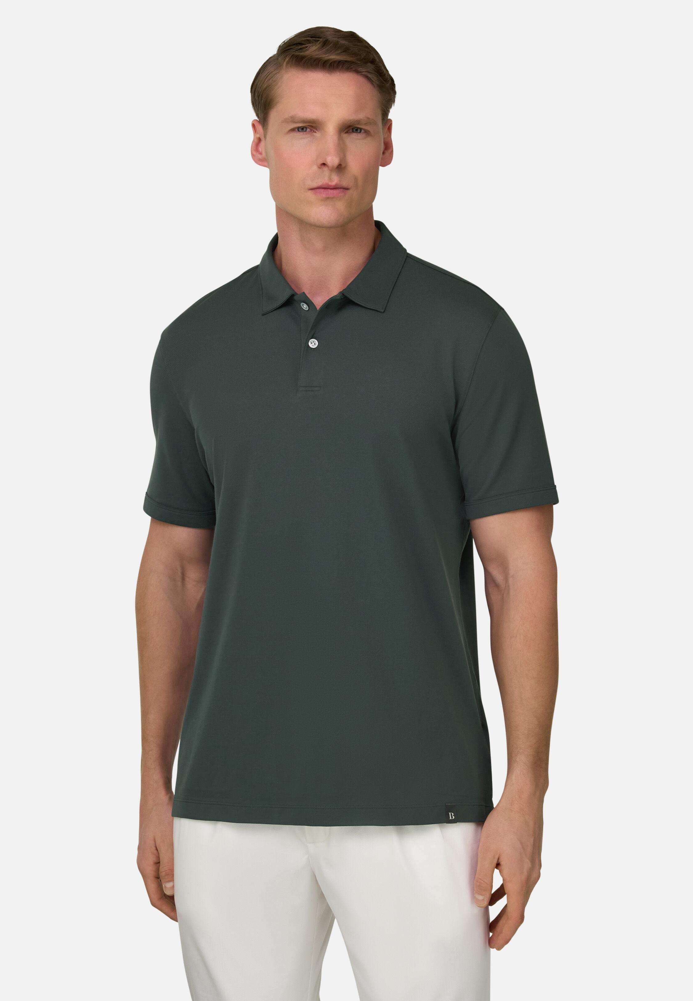 High-Performance Pique T-Shirt Yarn Green, 3901_GREE, large image number 0