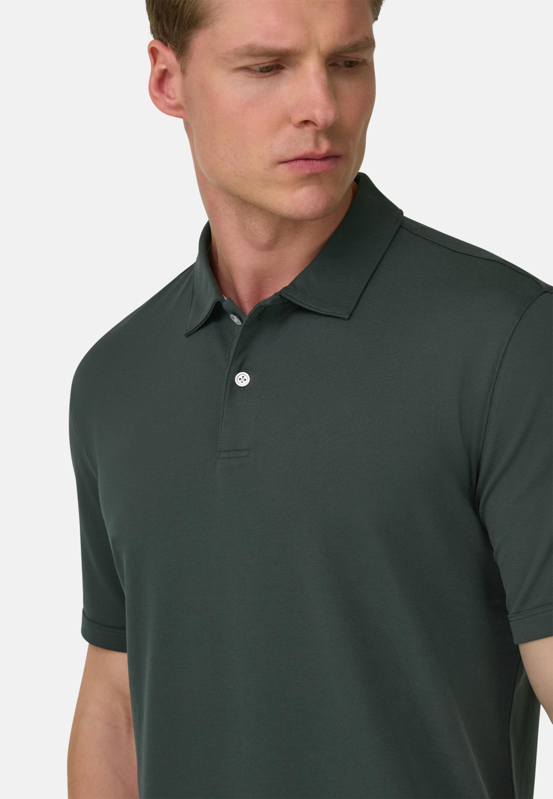 High-Performance Pique T-Shirt Yarn Green, 3901_GREE, large image number 2