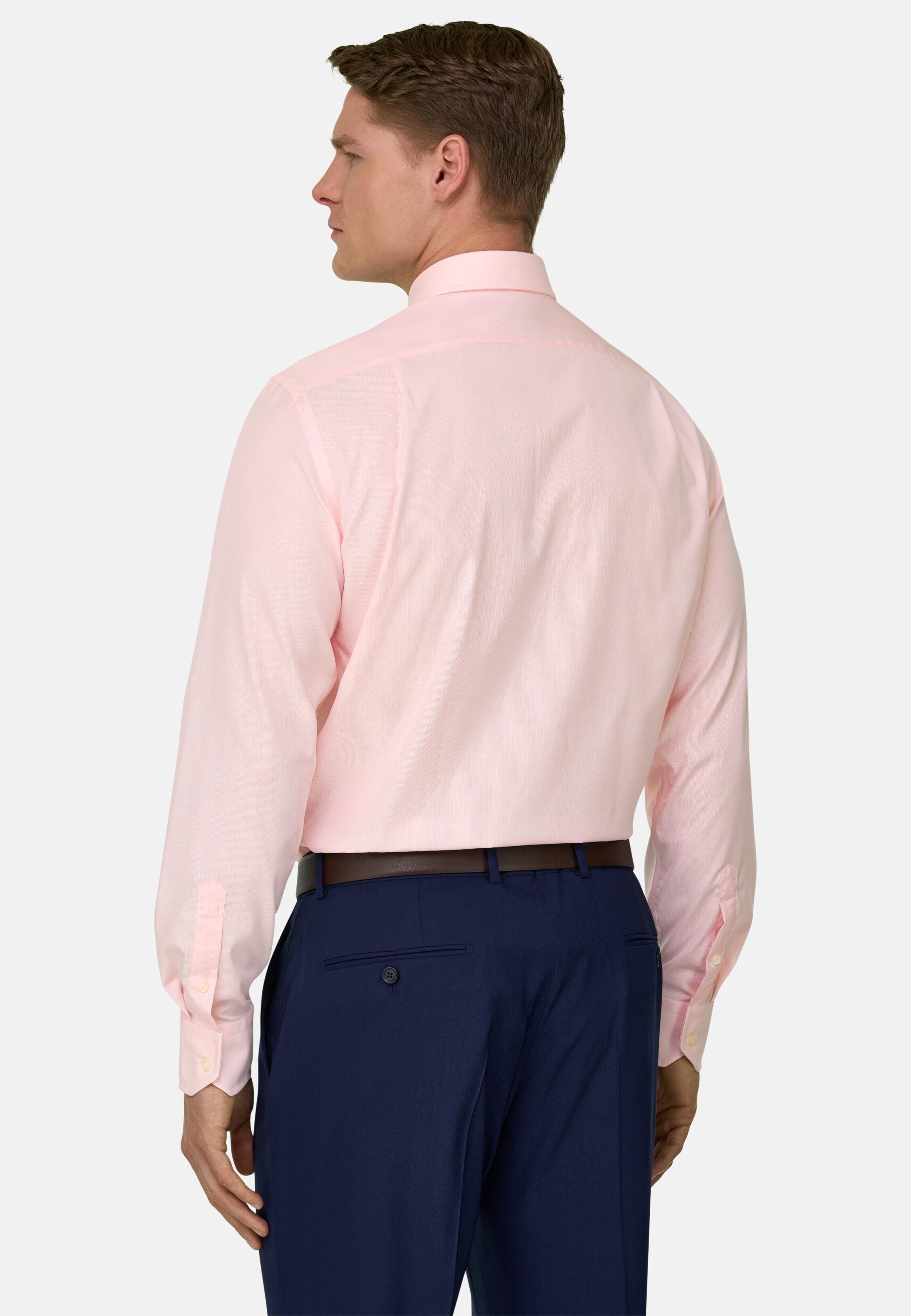 Pink Regular Fit Striped Cotton Shirt, 3901_PINK, large image number 1