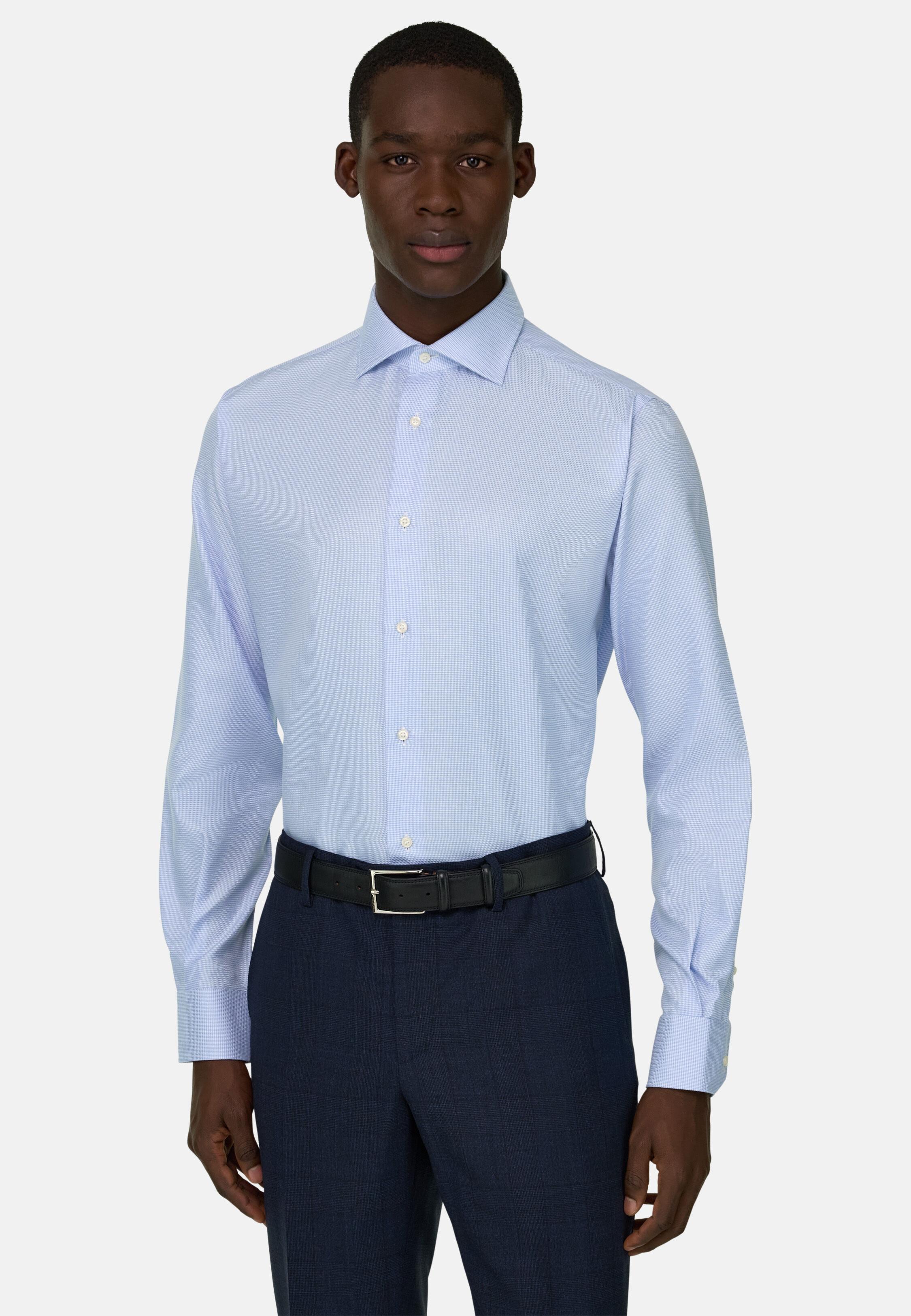 قميص قطن بقصة عادية أزرق, Light Blue, large image number 1